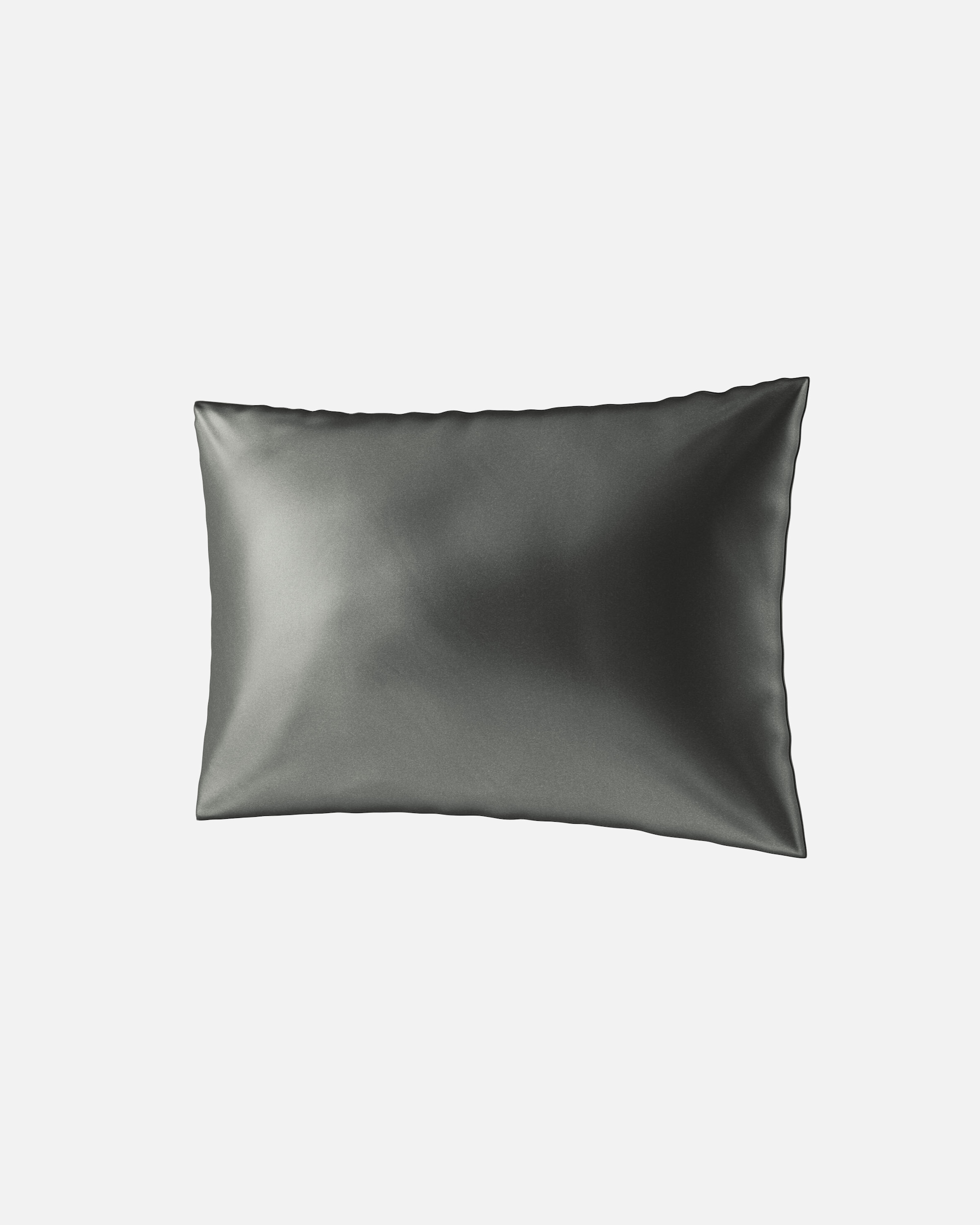 Kissen für Weiblich Ailoria BEAUTY SLEEP (70X50) Seiden Kopfkissenbezug anthrazit