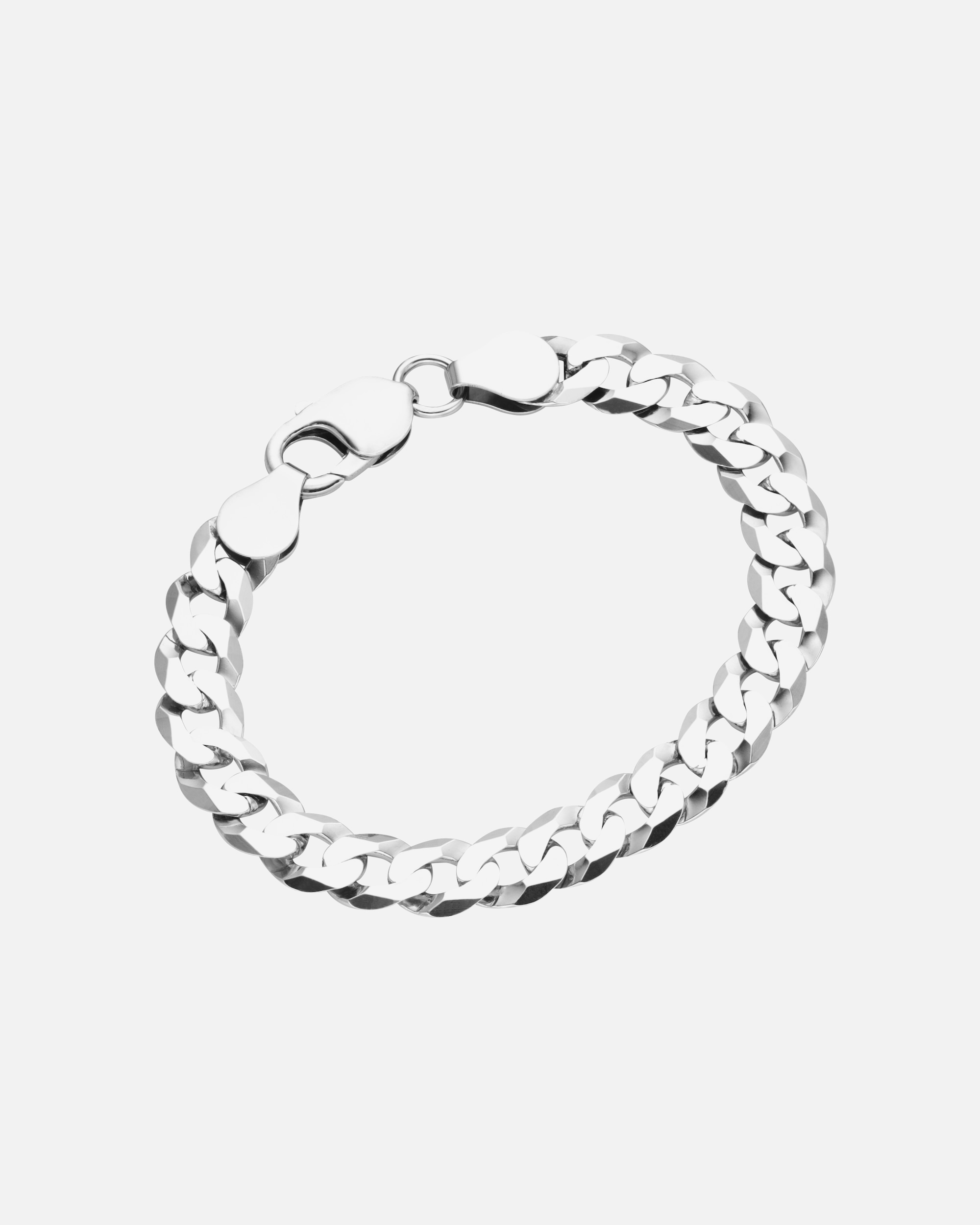 Armband für Weiblich Smart Jewel Armband Panzerkette diamantiert, massiv, Silber 925 21 cm