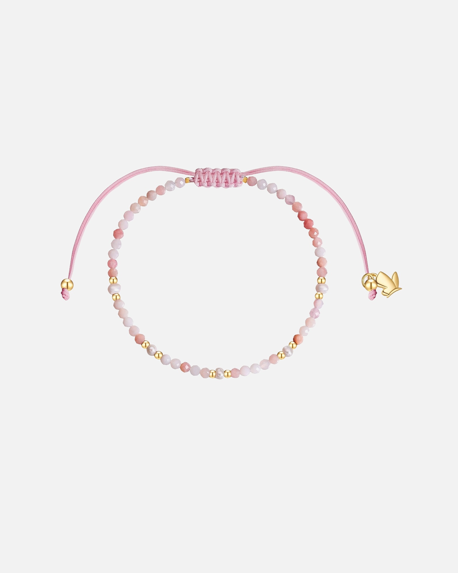 Armband für Weiblich Glanzstücke München Armband aus Edelstahl in Gelbgold mit Opal und Süßwasser-Zuchtperle 15,0 - 22,0 cm, flexibel einstellbar