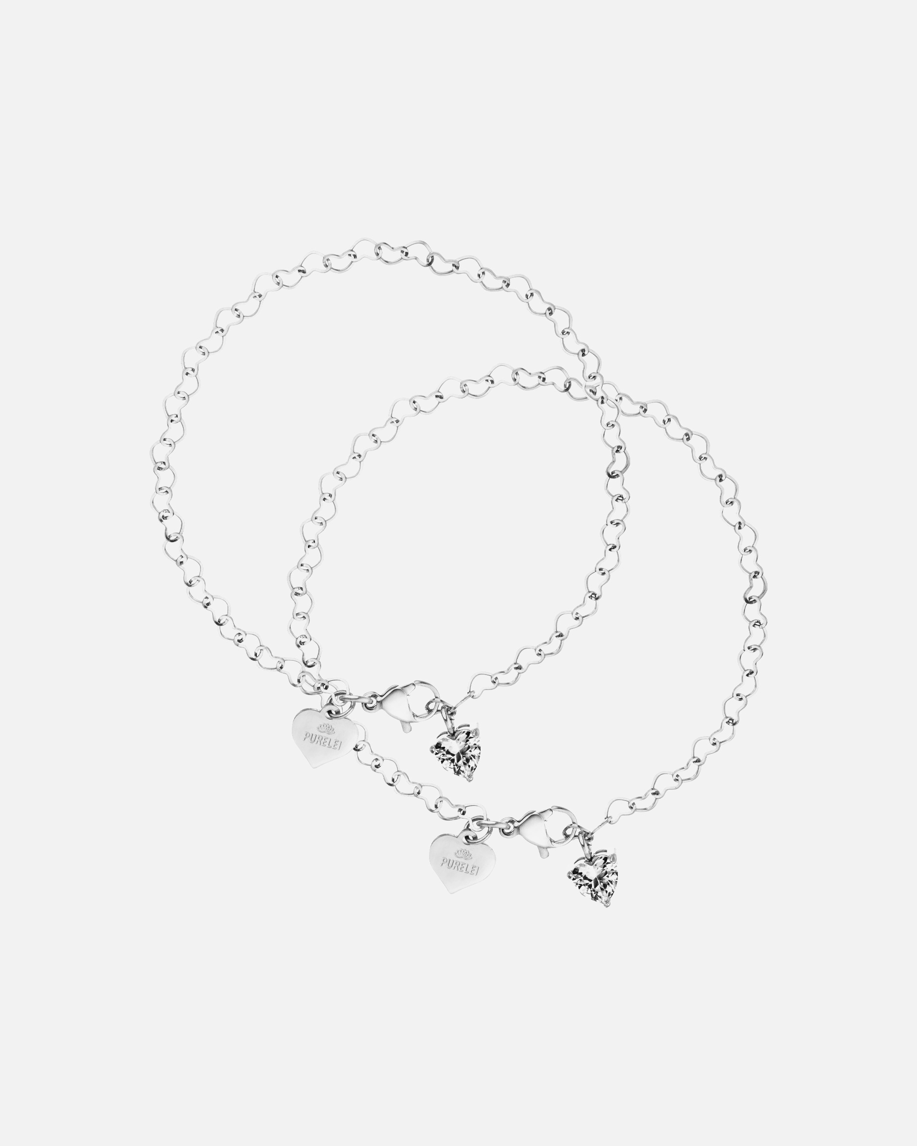 Schmuckset für Unisex Purelei Endless Love Armband-Set 100% Edelstahl Silber