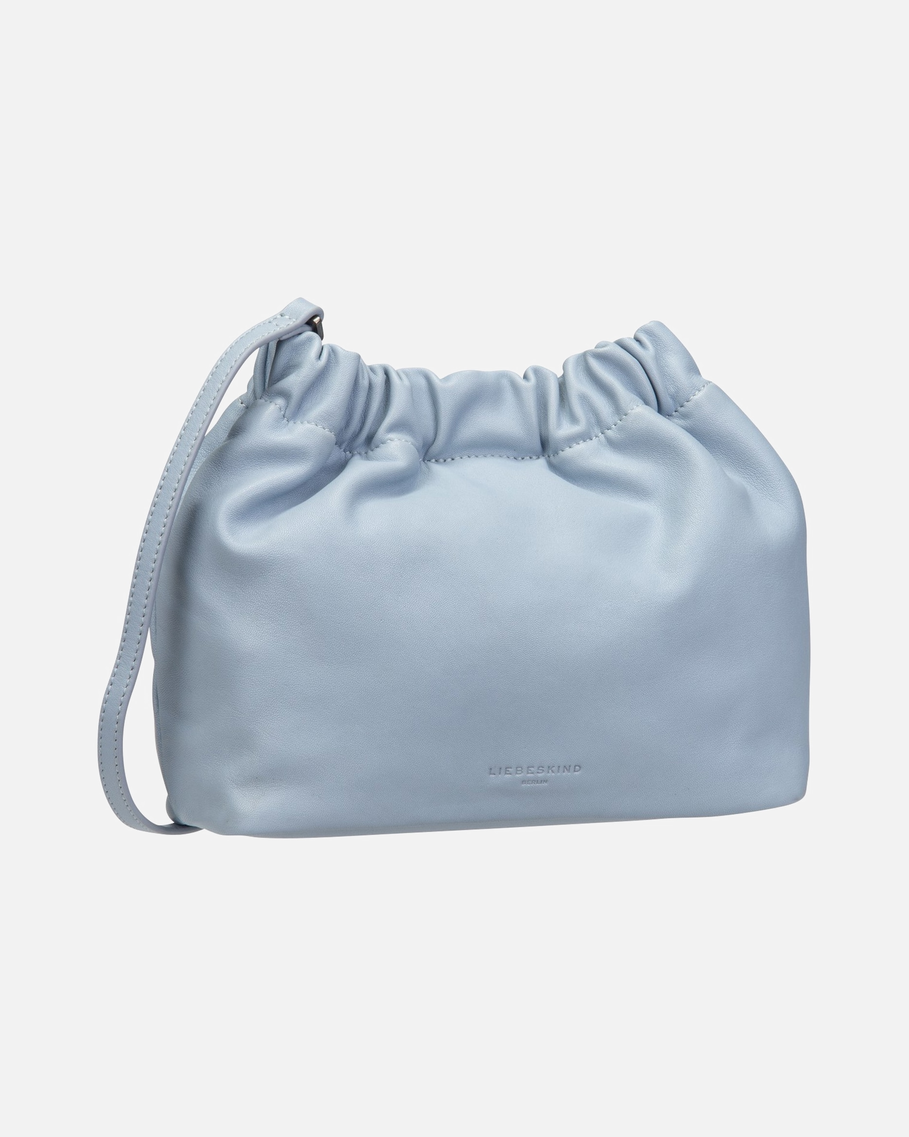 Handtasche für Weiblich Liebeskind Handtasche Cloud II Hobo S Sheep Natural Blue Denim