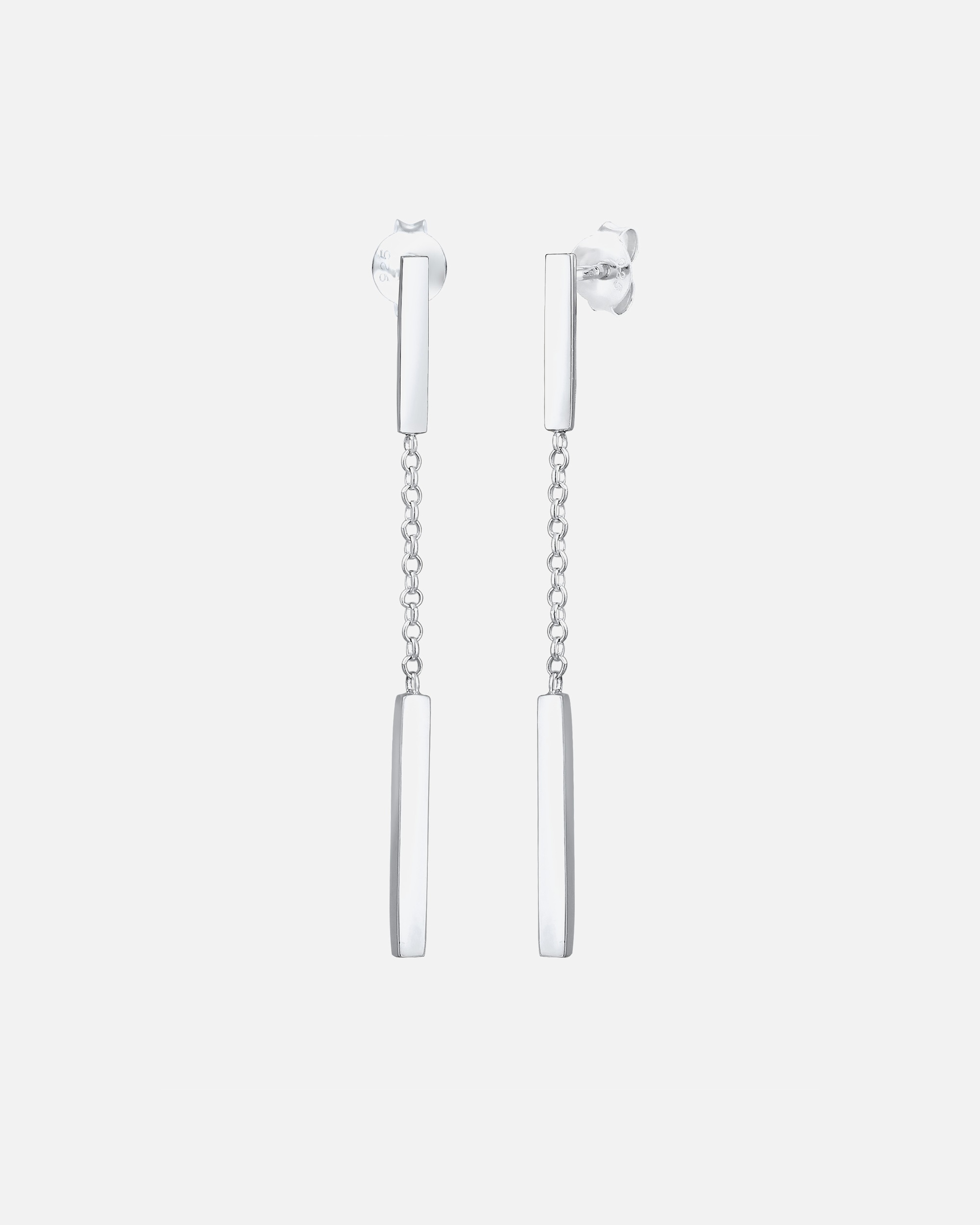 Ohrringe für Weiblich Elli Ohrhänger Kette Basic Geo Trend Blogger 925 Silber 1 Stück