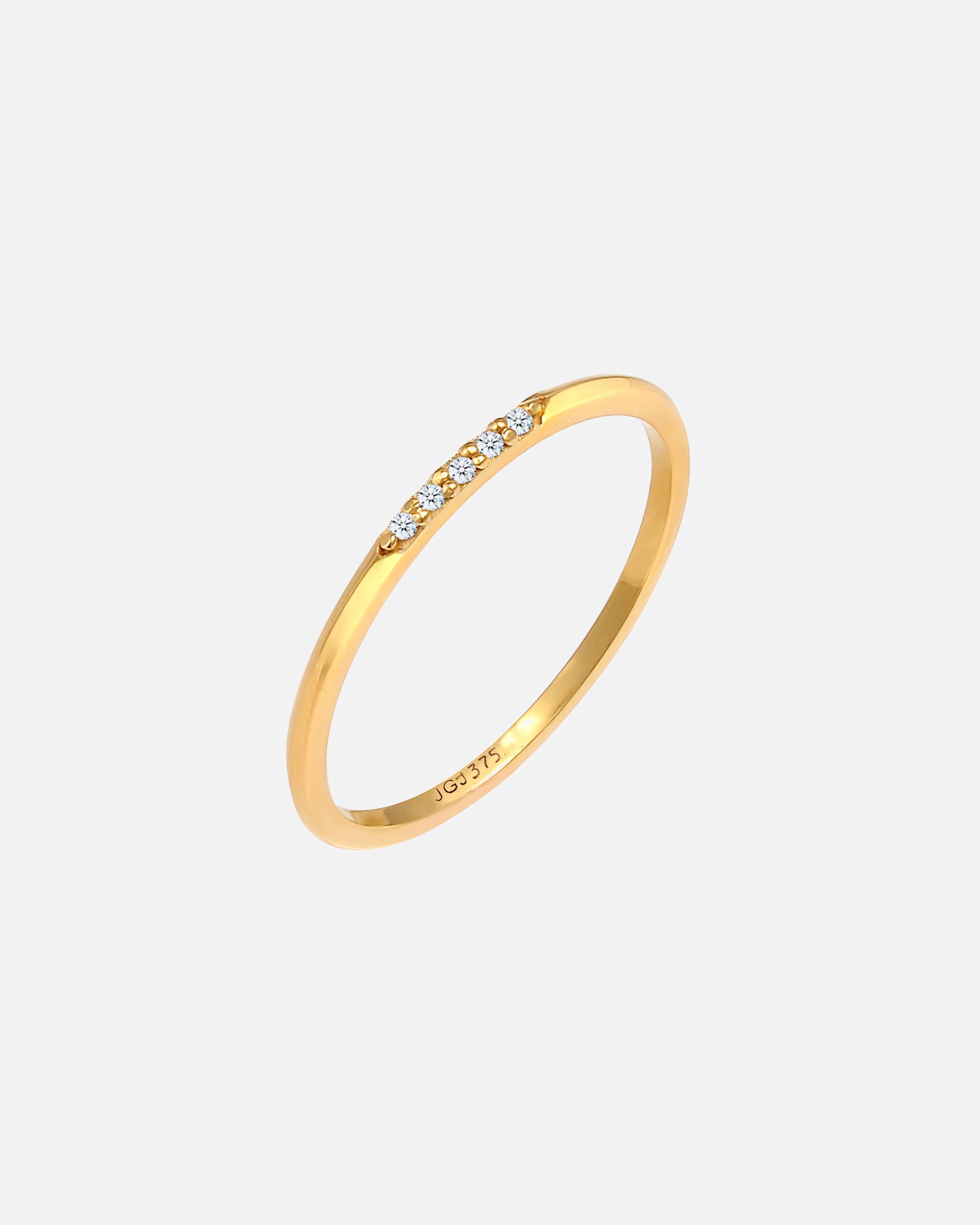 Ring für Weiblich Elli DIAMONDS Bandring Diamanten Elegant Fein (0.025 ct) 375 Gold 56