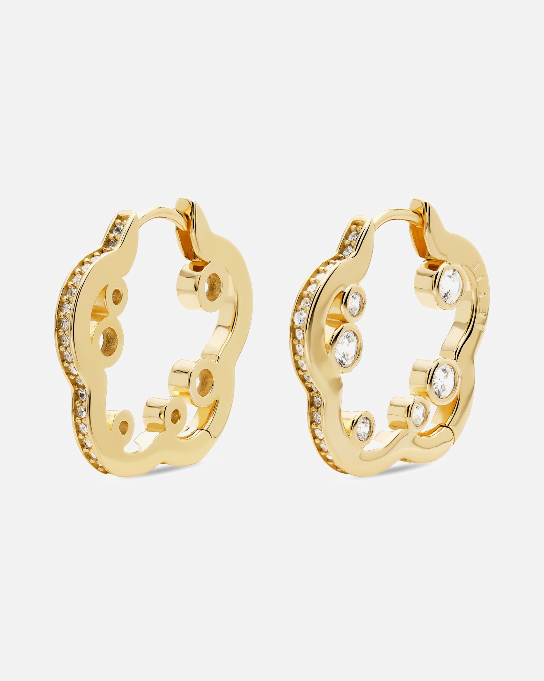 Ohrringe für Weiblich Jette Ohrhänger 925er Silber, recycelt gelbgold