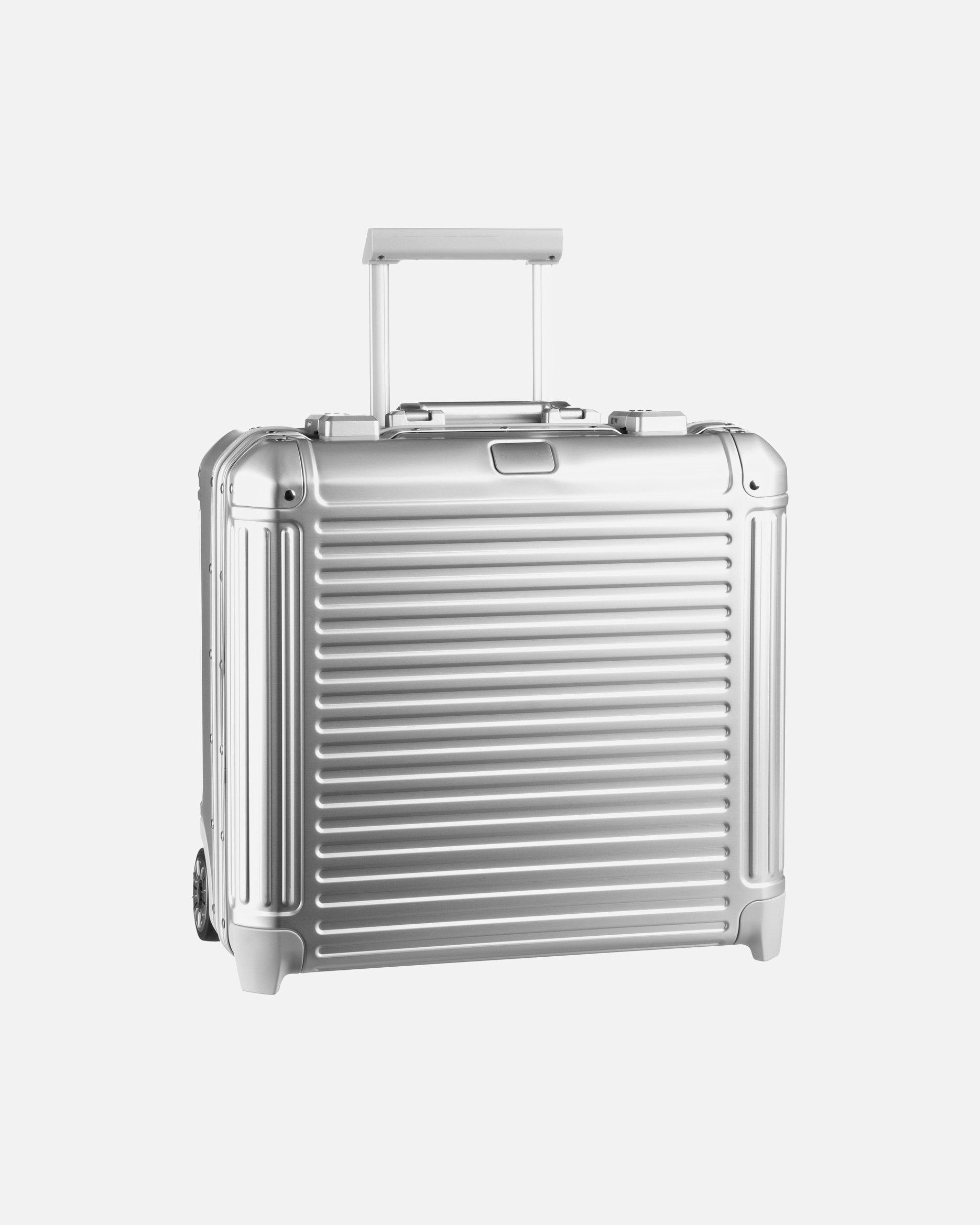 Handgepäckkoffer für Unisex Travelite Pilotenkoffer Next Business Trolley Silber