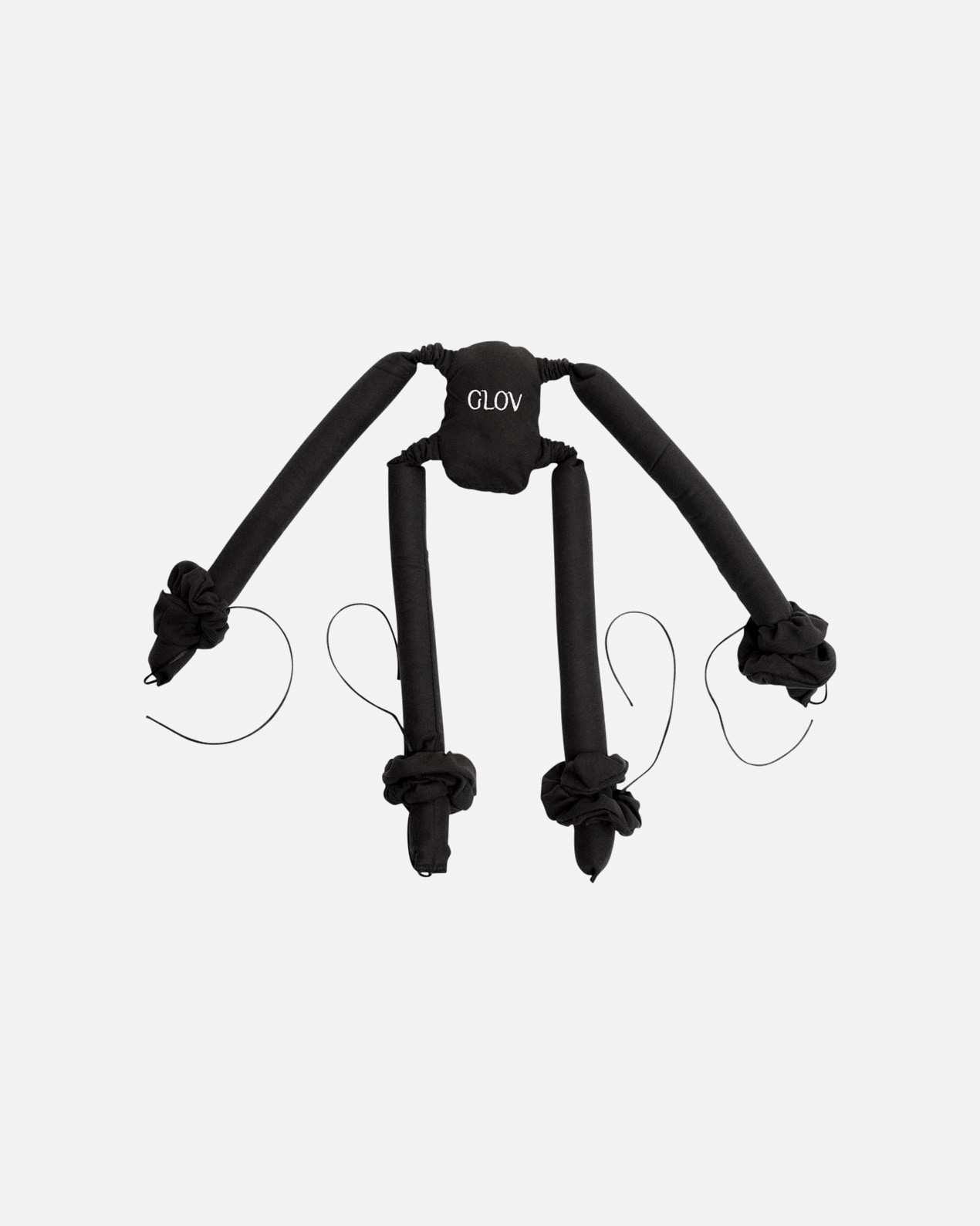 Lockenstyler für Weiblich Schwarz 1x Cool Curl Spider + 4x Scrunchies + 1x Cosmetic Bag