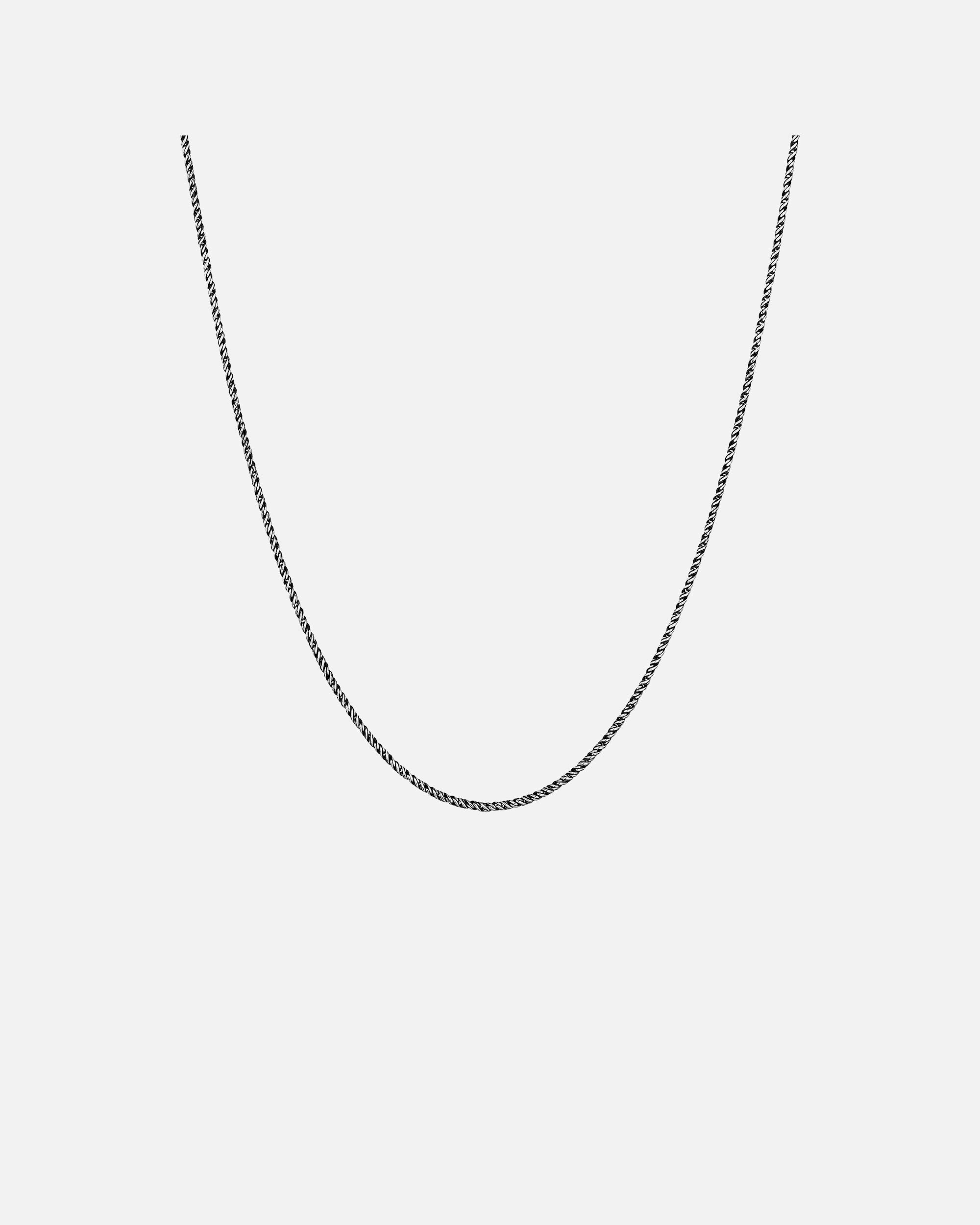 Halskette für Männlich KUZZOI Herren Basic Kordelkette Gedreht Fein 925 Silber 1 Stück