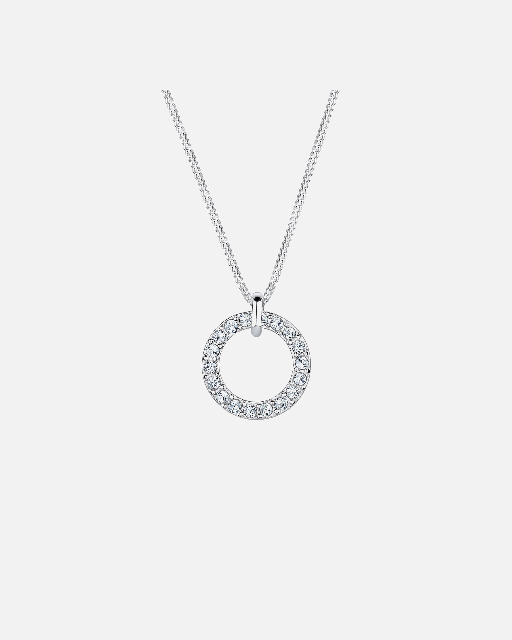 Halskette für Weiblich Elli Elli Halskette Karma Kreis 925 Silber, mit Kristallen von Swarovski® 1 Stück