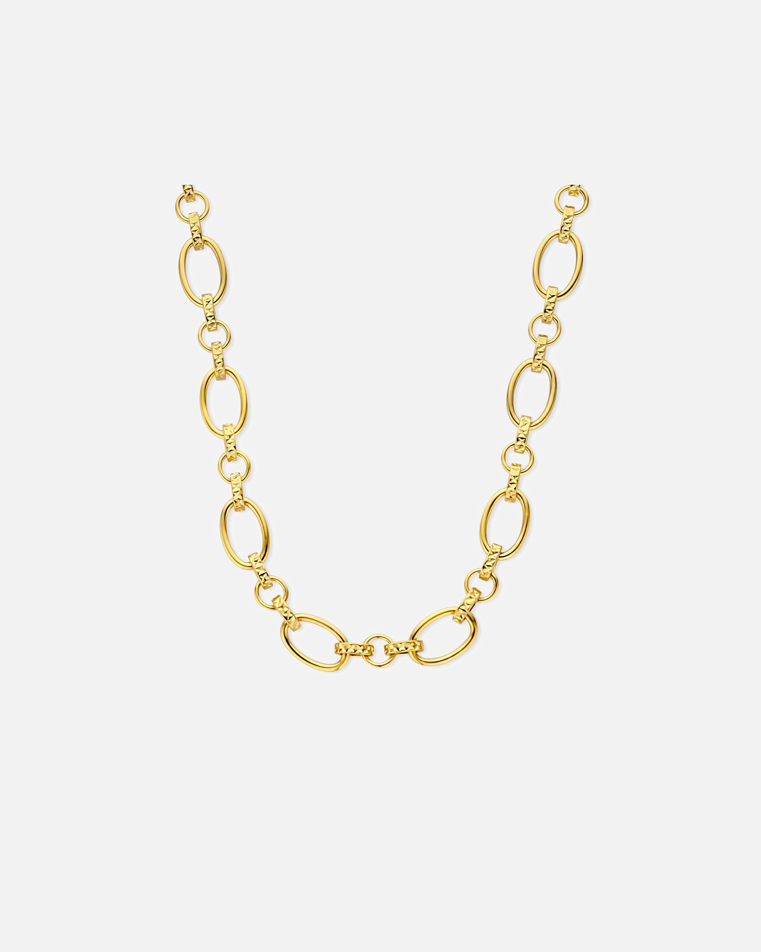 Halskette für Weiblich Parte Di Me Parte Di Me Bibbiena Poppi Clara 925 Sterling Silber Vergoldete Link Kette PDM34106 Gold