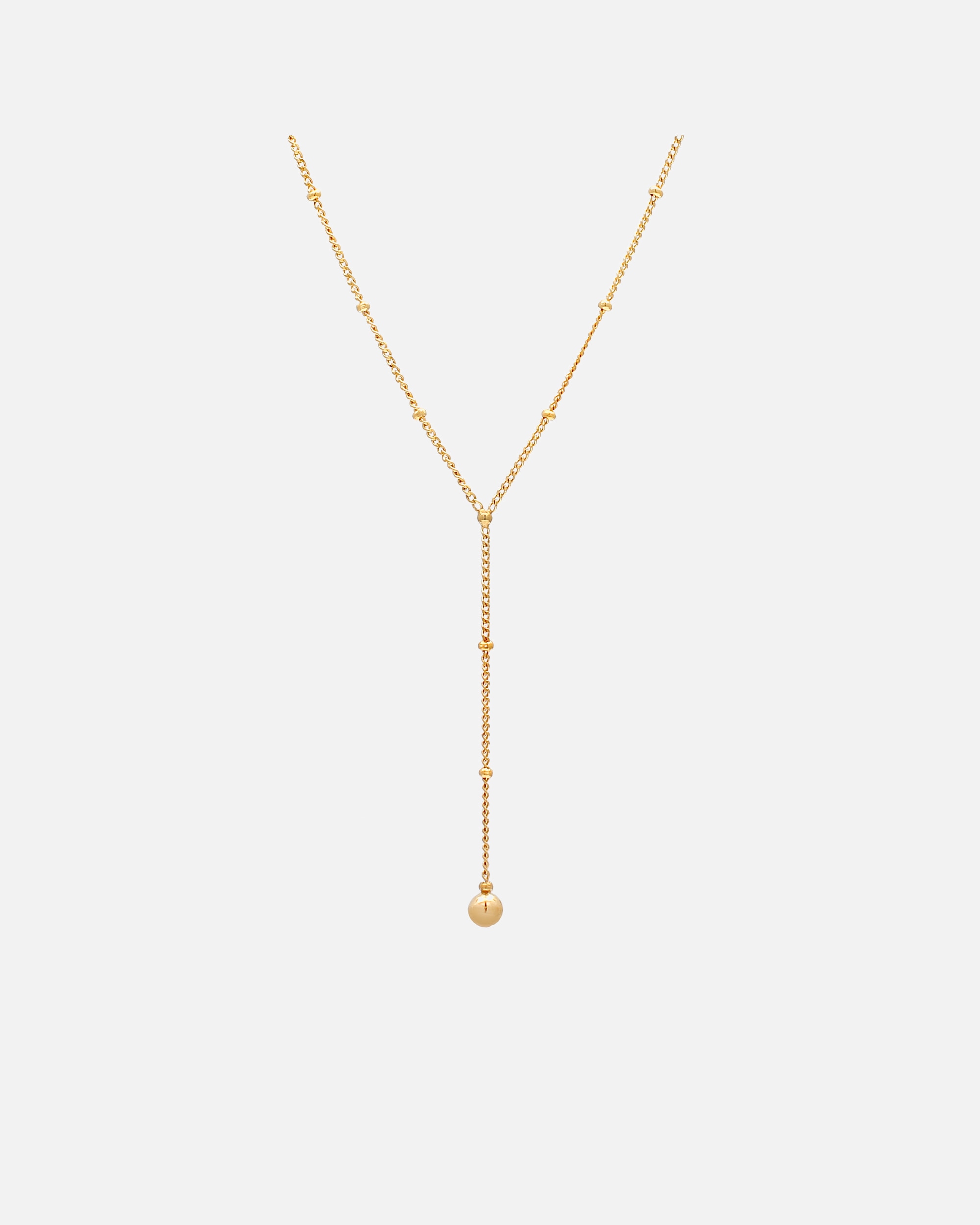 Halskette für Weiblich Elli Choker Y-Kette Kugel Geo Basic 925 Silber 1 Stück