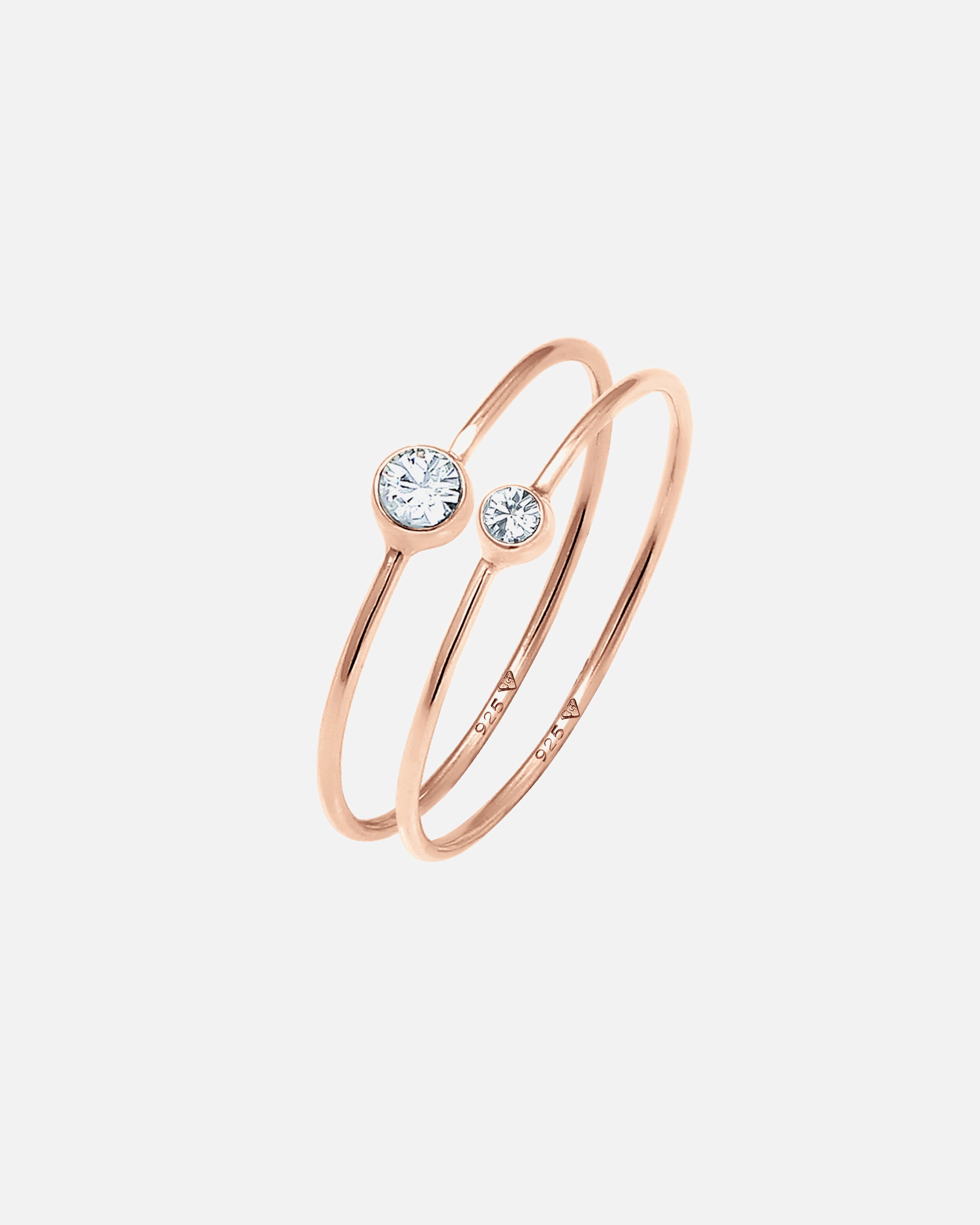 Ring für Weiblich Elli Set 925 Silber, mit Kristallen von Swarovski® 48