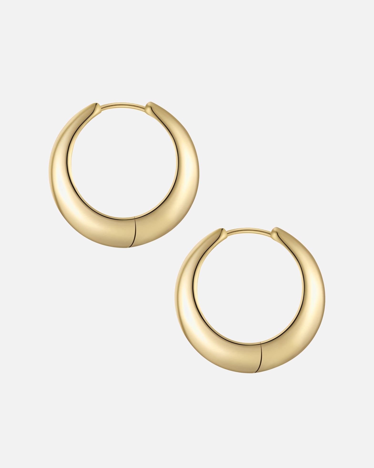 Creolen für Weiblich Yokoamii Creolen aus Metall-Legierung in gelbgold 24,7 mm