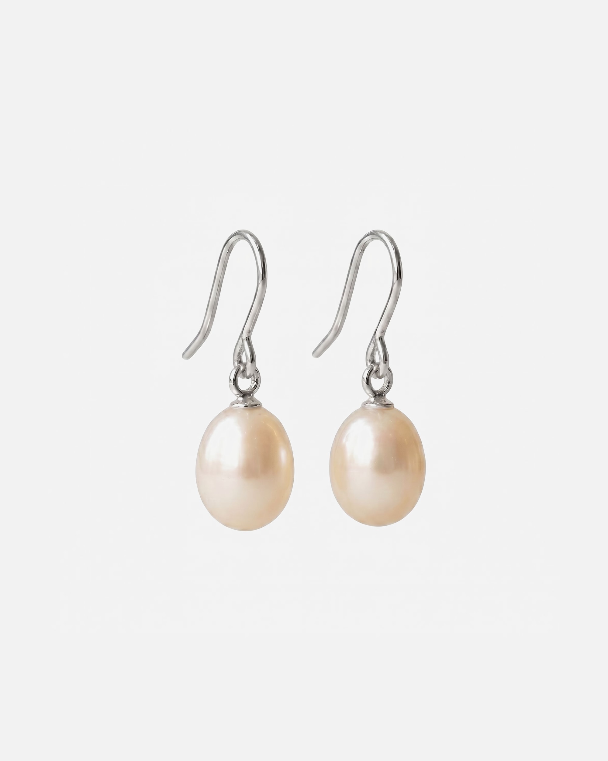 Ohrringe für Weiblich Vallèe Default Brand Line Ohrhänger 925/- Sterling Silber Süßwasserzuchtperle weiß weiß