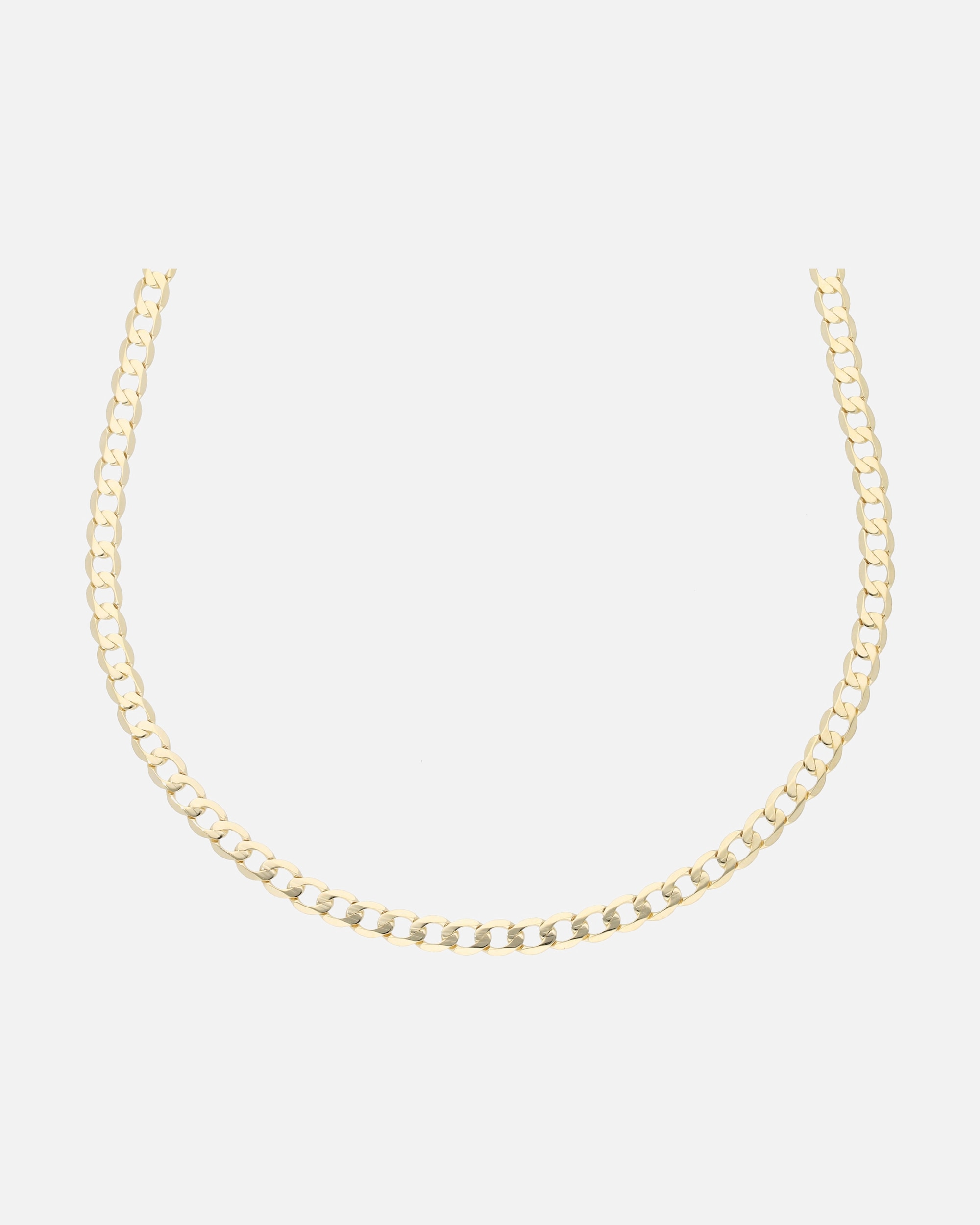 Halskette für Weiblich Luigi Merano Kette Panzerkette, diamantiert, massiv, Gold 585 45 cm