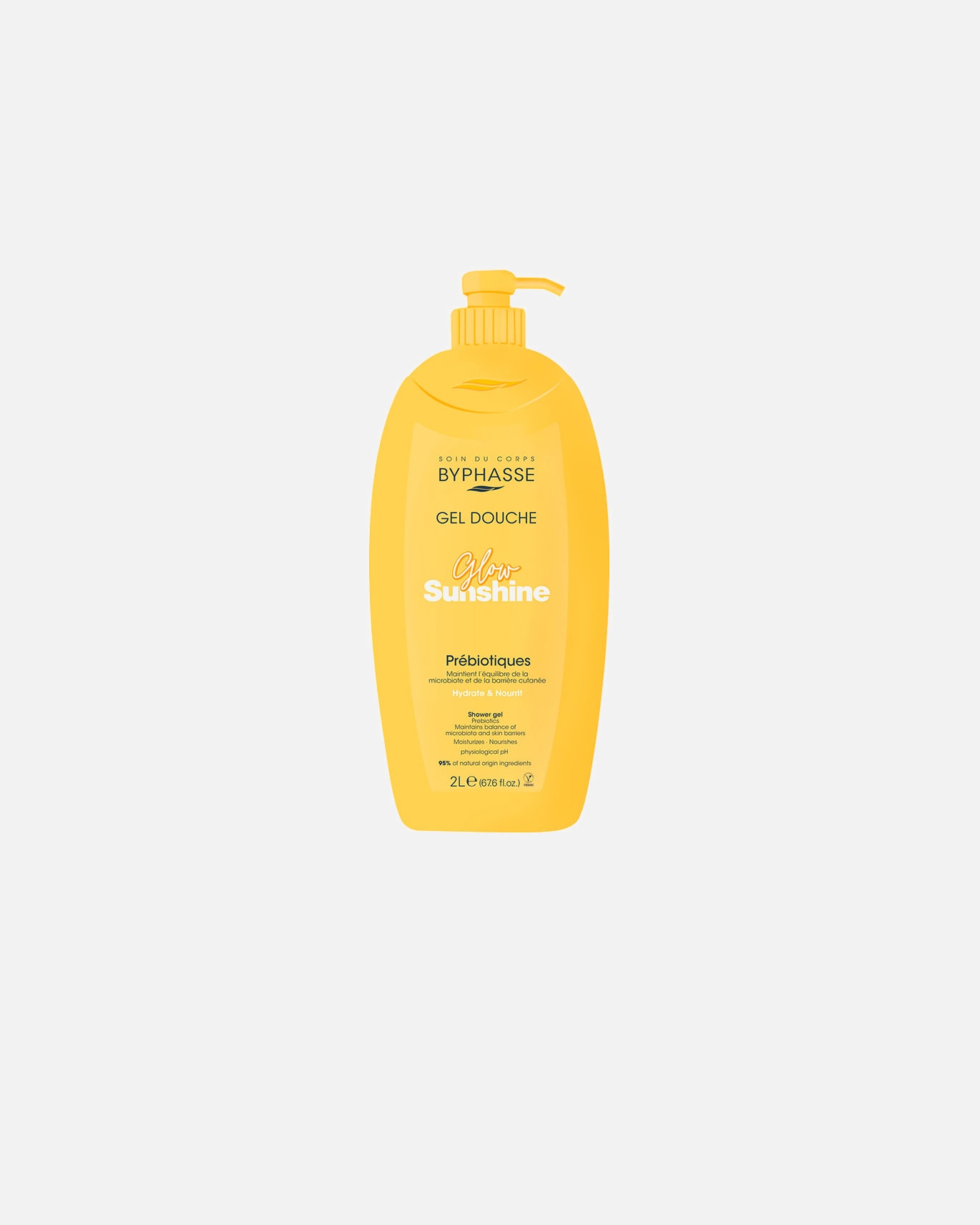 Duschgel für Unisex Byphasse GLOW SUNSHINE Präbiotisches Duschgel 2000 ml