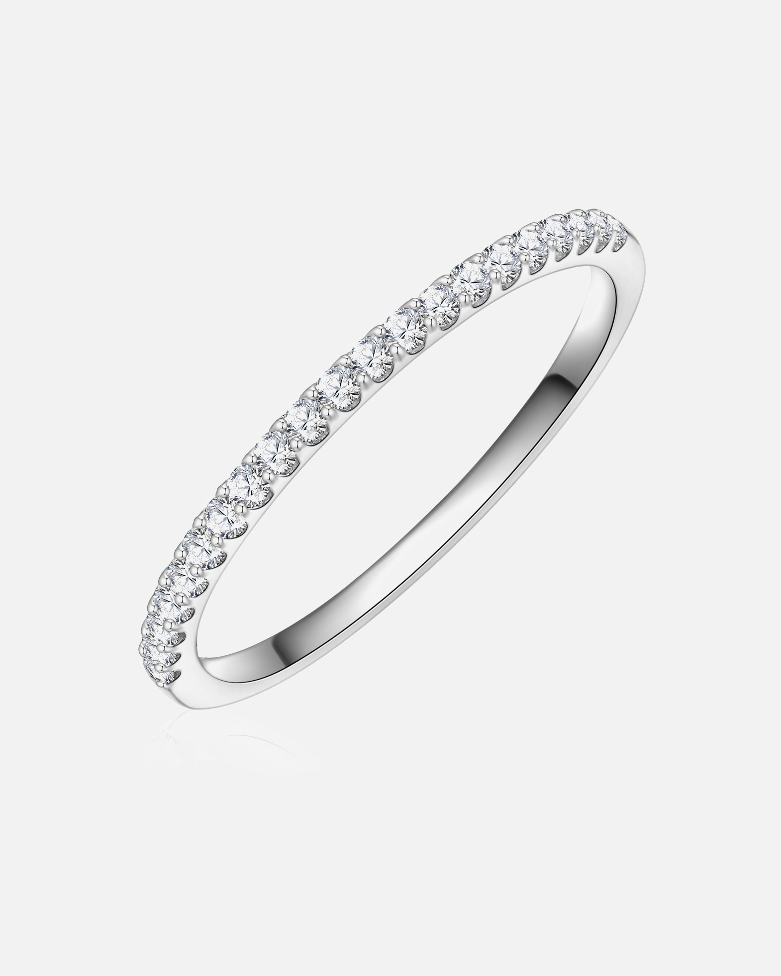 Ring für Weiblich Trilani Ring aus Sterling Silber in silber mit Zirkonia 56
