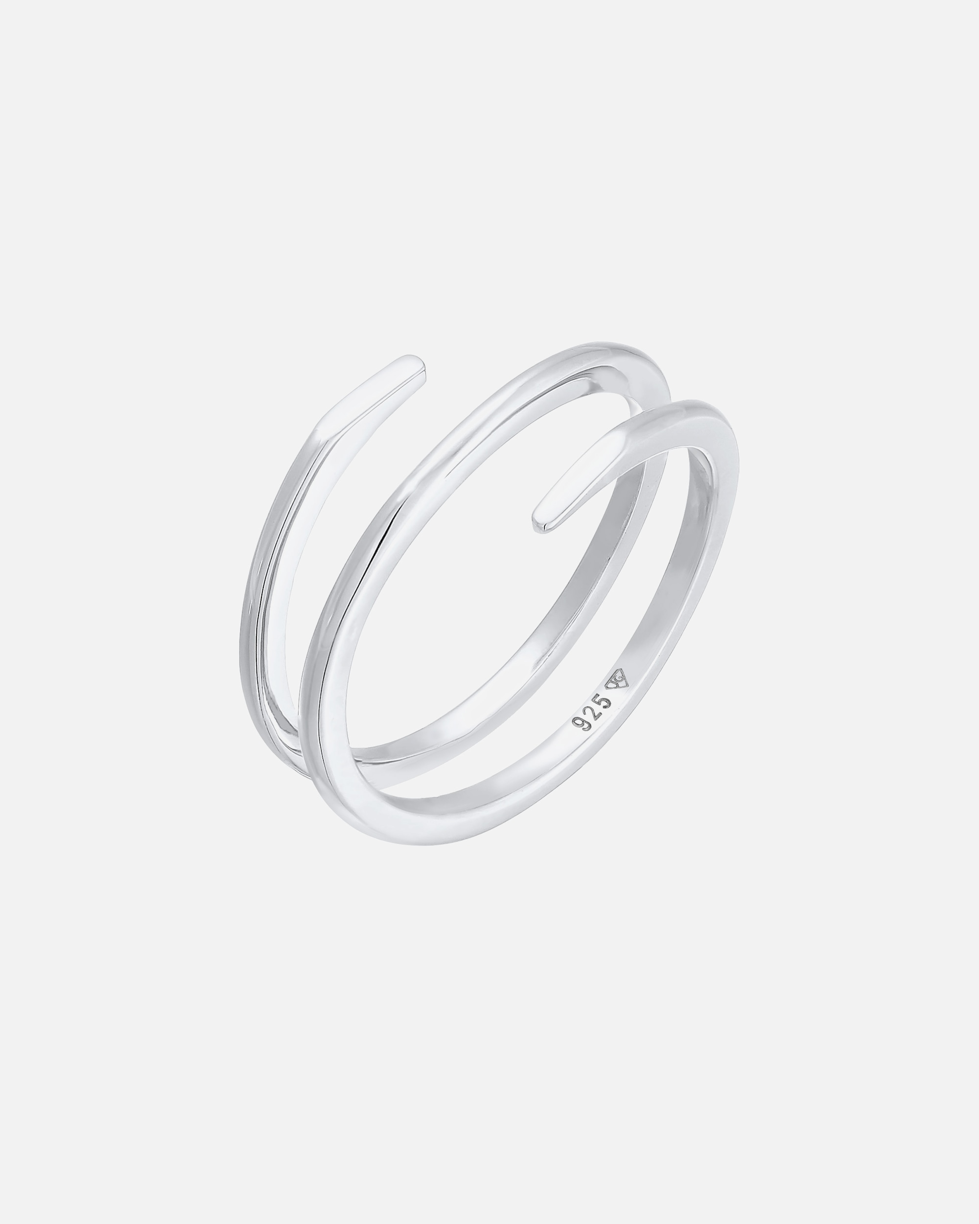 Ring für Weiblich Elli Wickelring Twist Fein 925 Silber 64
