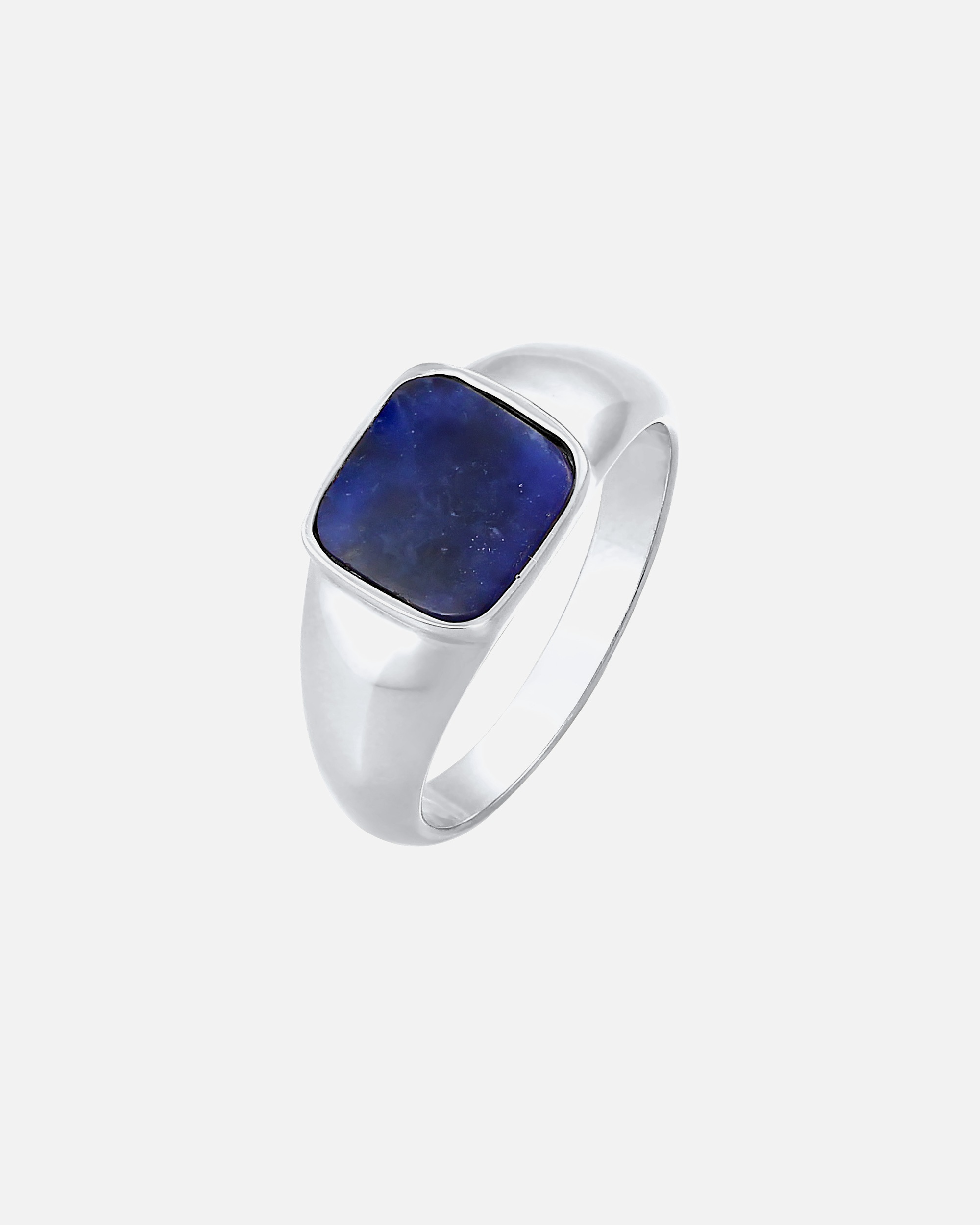 Ring für Weiblich Elli PREMIUM Elli PREMIUM Ring Siegelring Sodalith Quadrat Klassik 925 Silber 58