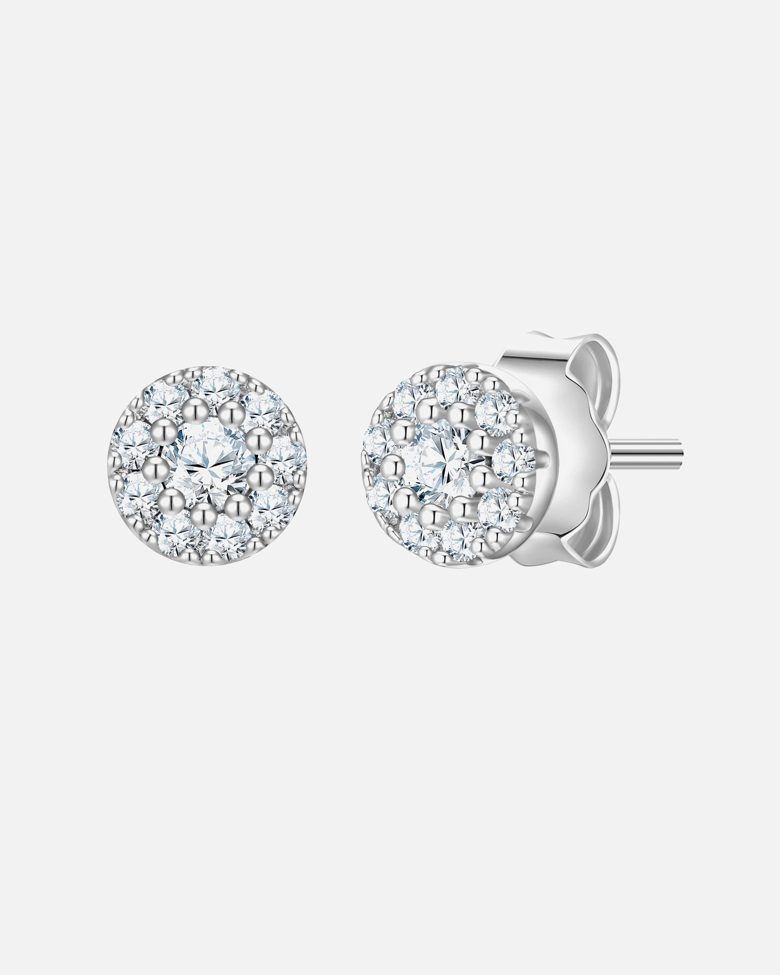 Ohrringe für Weiblich Glanzstücke München Ohrstecker aus Sterling Silber in Silber mit Zirkonia 1 Stück