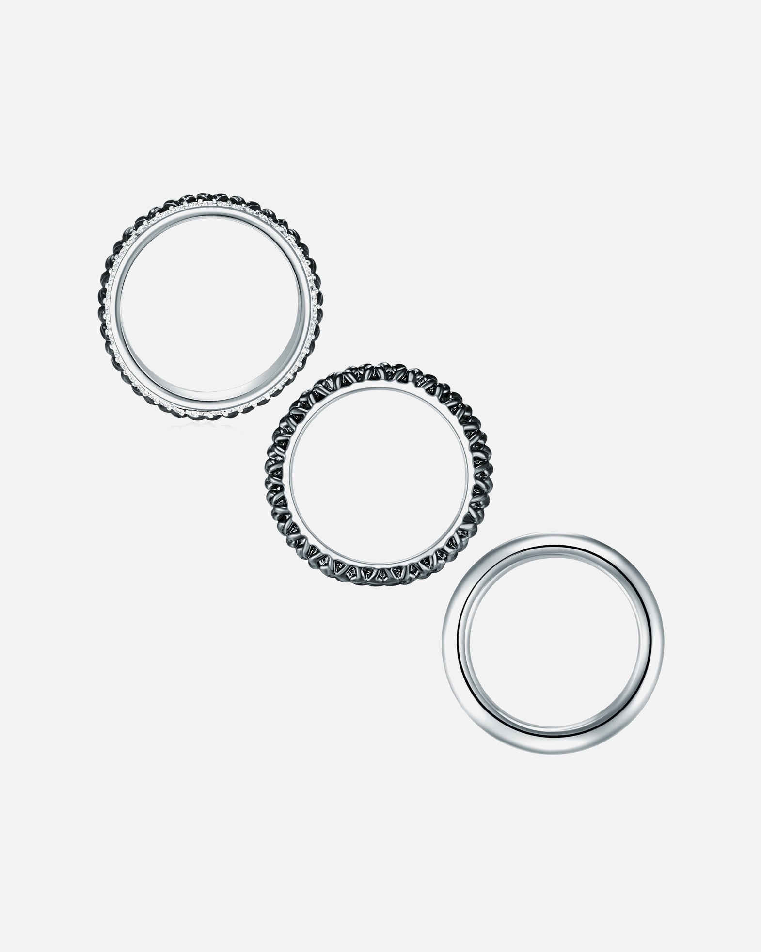 Ring für Weiblich Lulu & Jane Ring Metall-Legierung verziert mit Kristallen von Swarovski® in Silber 54