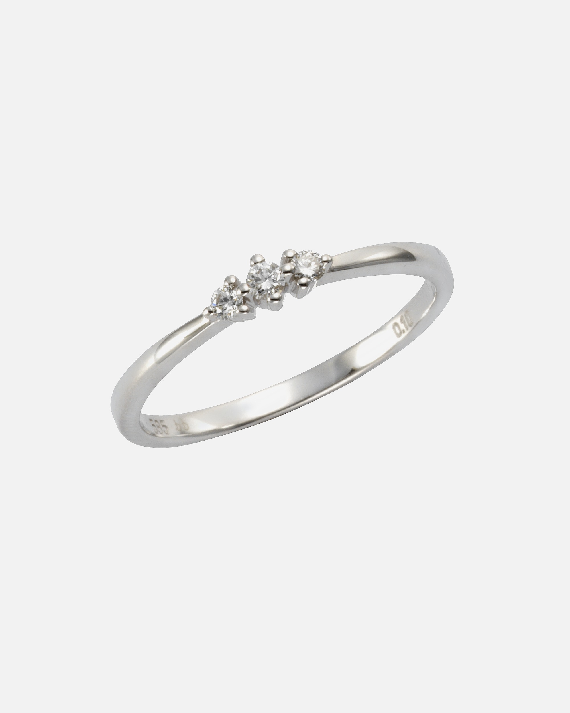 Ring für Weiblich Orolino Ring 585/- Gold Brillant weiß 0,10ct. 058 (18,5)