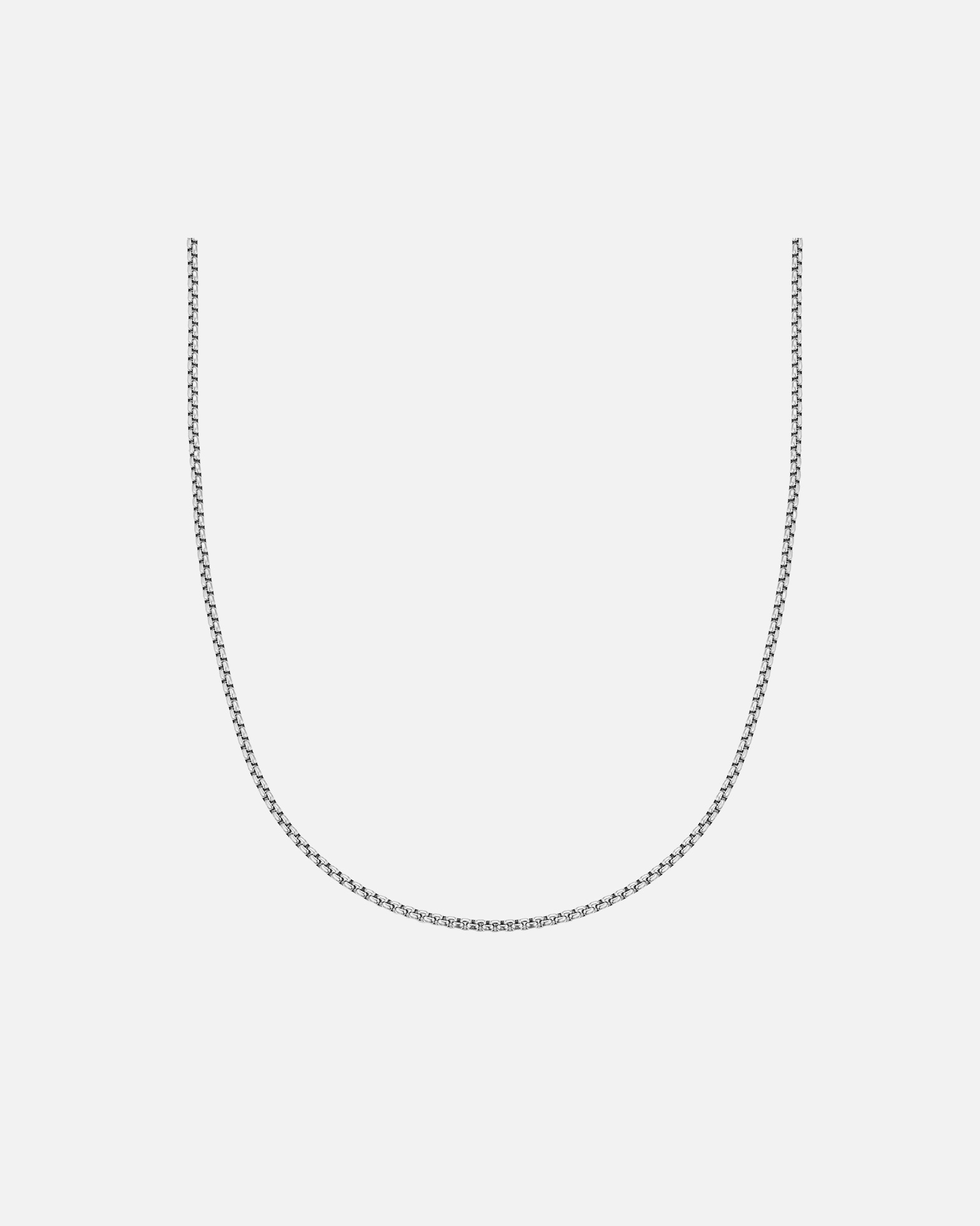 Halskette für Weiblich Halskette aus Edelstahl in Silber 40,0 cm Basiskette + 5,0 cm Verlängerung