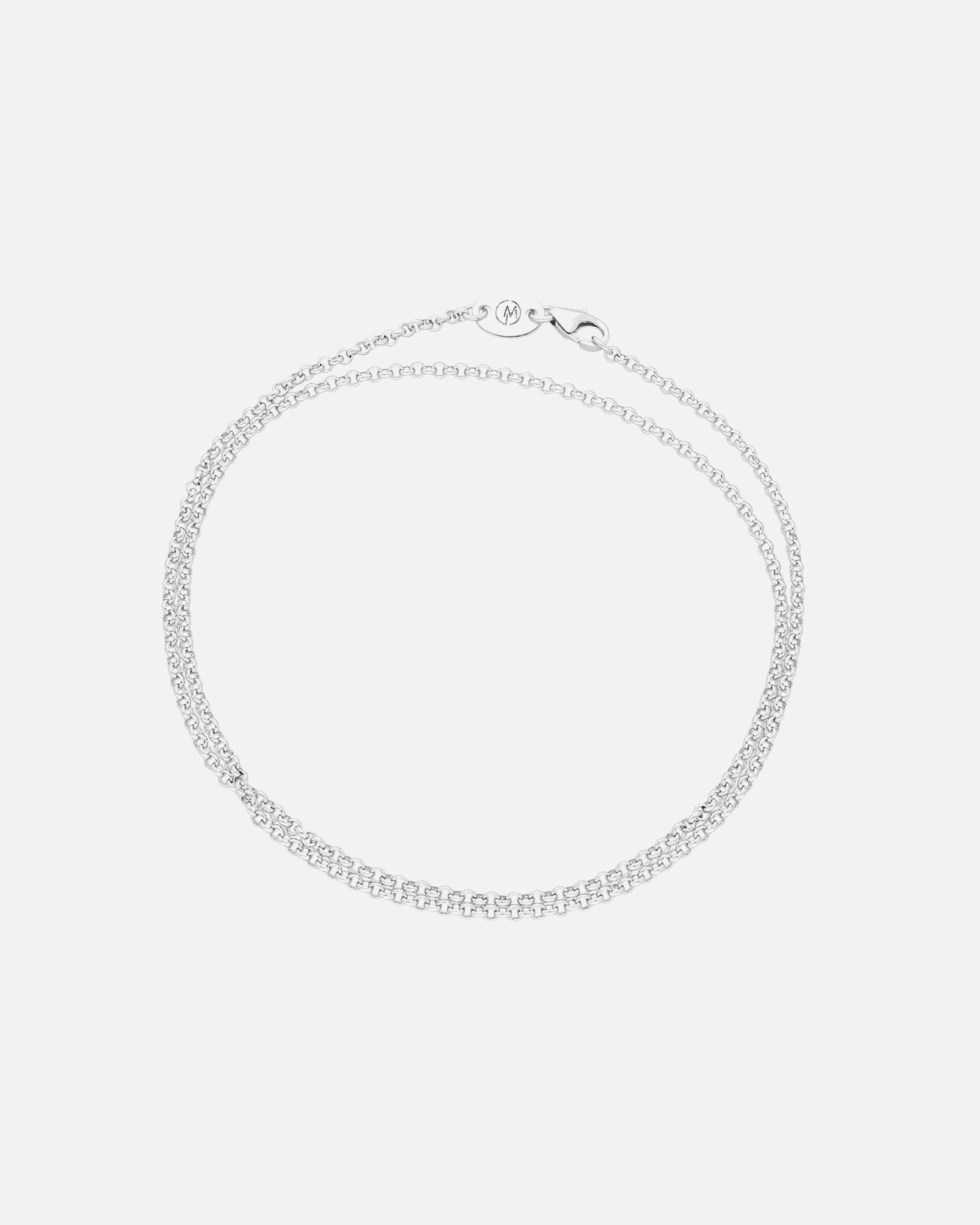 Halskette für Unisex Giorgio Martello Milano Kette im Stil einer Erbskette, Silber 925 100 cm