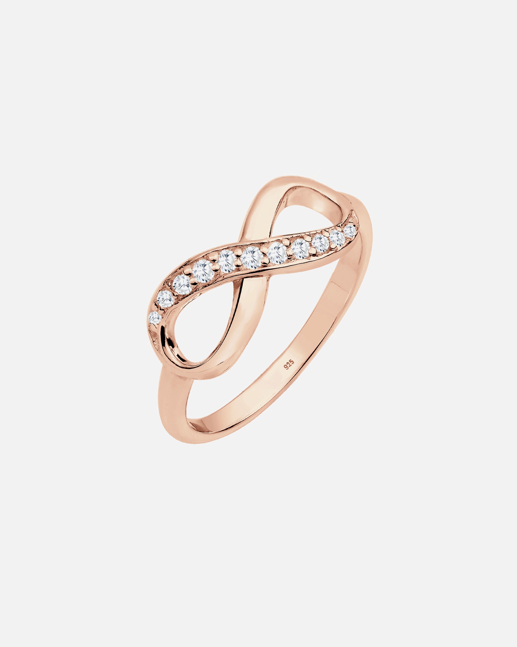 Ring für Weiblich Elli Infinity Zirkonia Eye Catcher 925 Sterling Silber 58