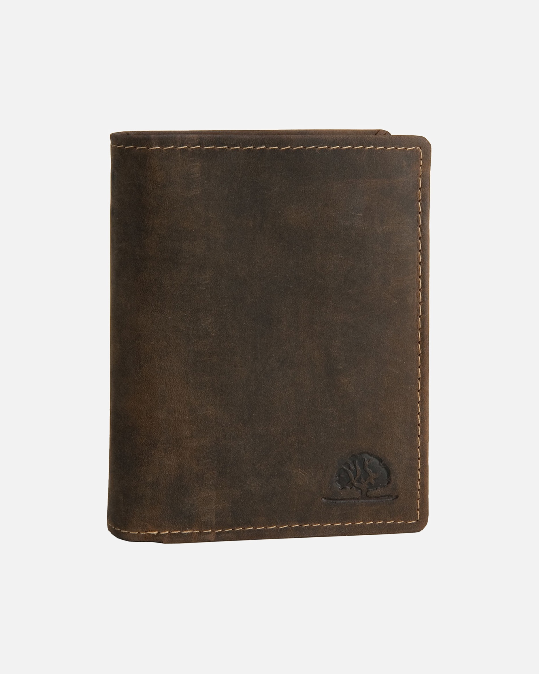 Portemonnaie für Männlich Greenburry Geldbörse Vintage Save Sattelbraun