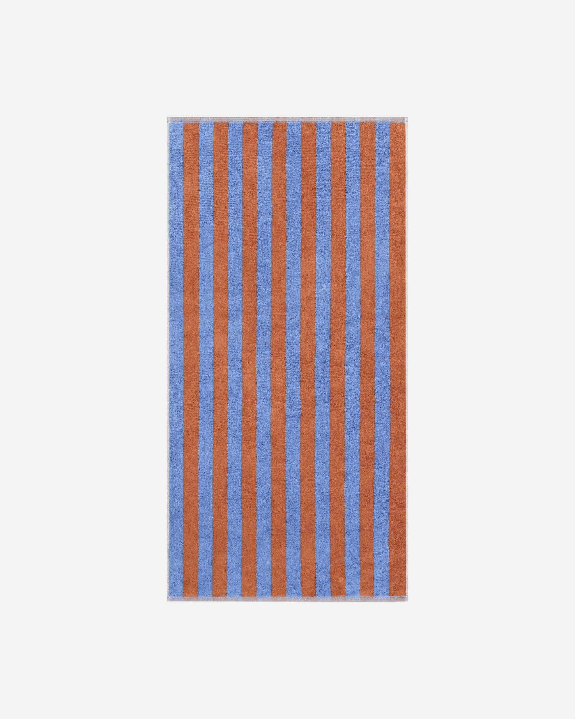 Handtuch für Unisex Cawö Cawö Handtücher Bold Streifen 6277 blau/terra - 13 Handtuch 50x100 cm