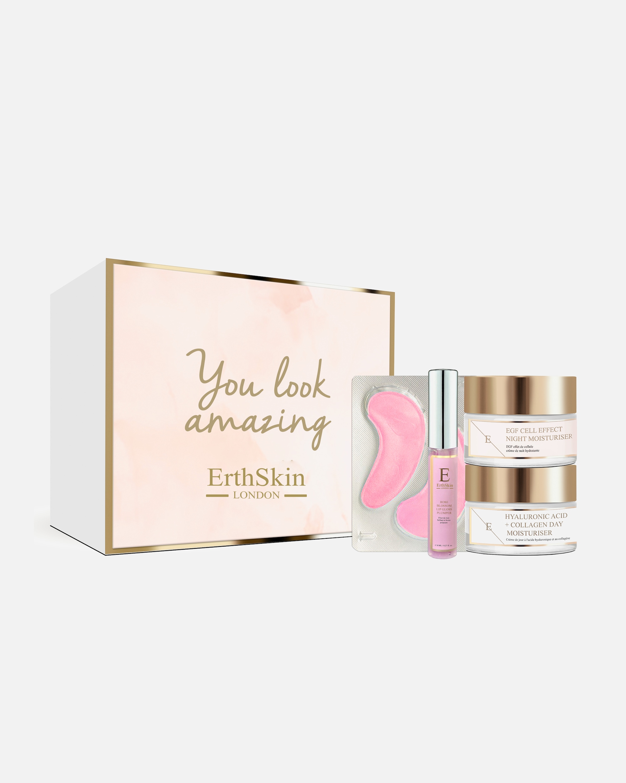 Gesichtspflegeset für Weiblich ErthSkin London Rose Glow Komplettes Hautpflegeset 1 Stück