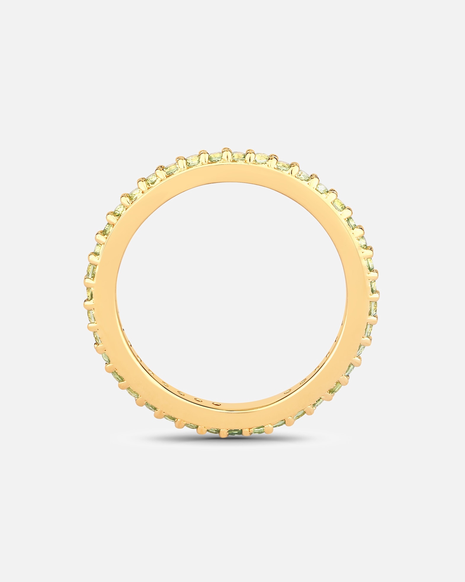 Ring für Weiblich Rafaela Donata Ring aus Sterling Silber in Gelbgold mit Peridot 56