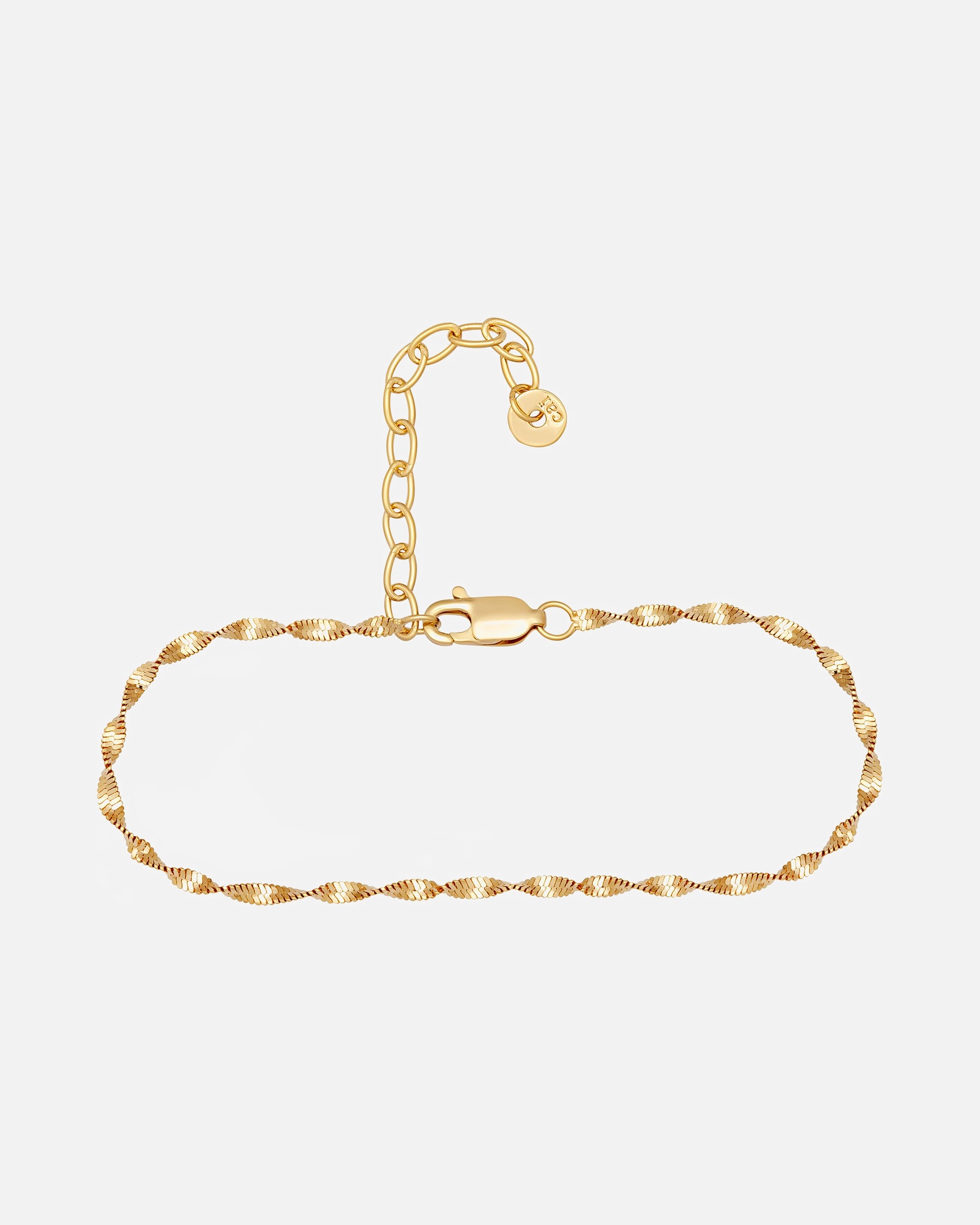 Kette für Weiblich caï Fußkette 925er Silber gold