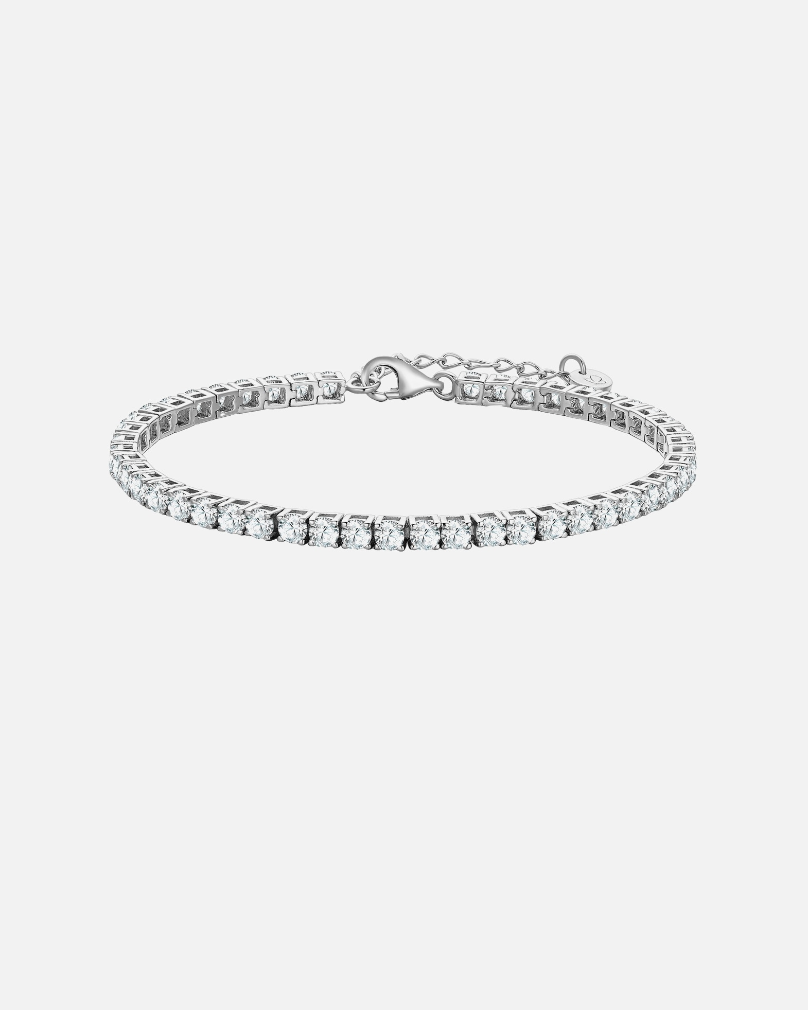 Armband für Weiblich Glanzstücke München Armband aus Messing in Silber mit Zirkonia 17,0 cm Basislänge + 3,0 cm Verlängerung