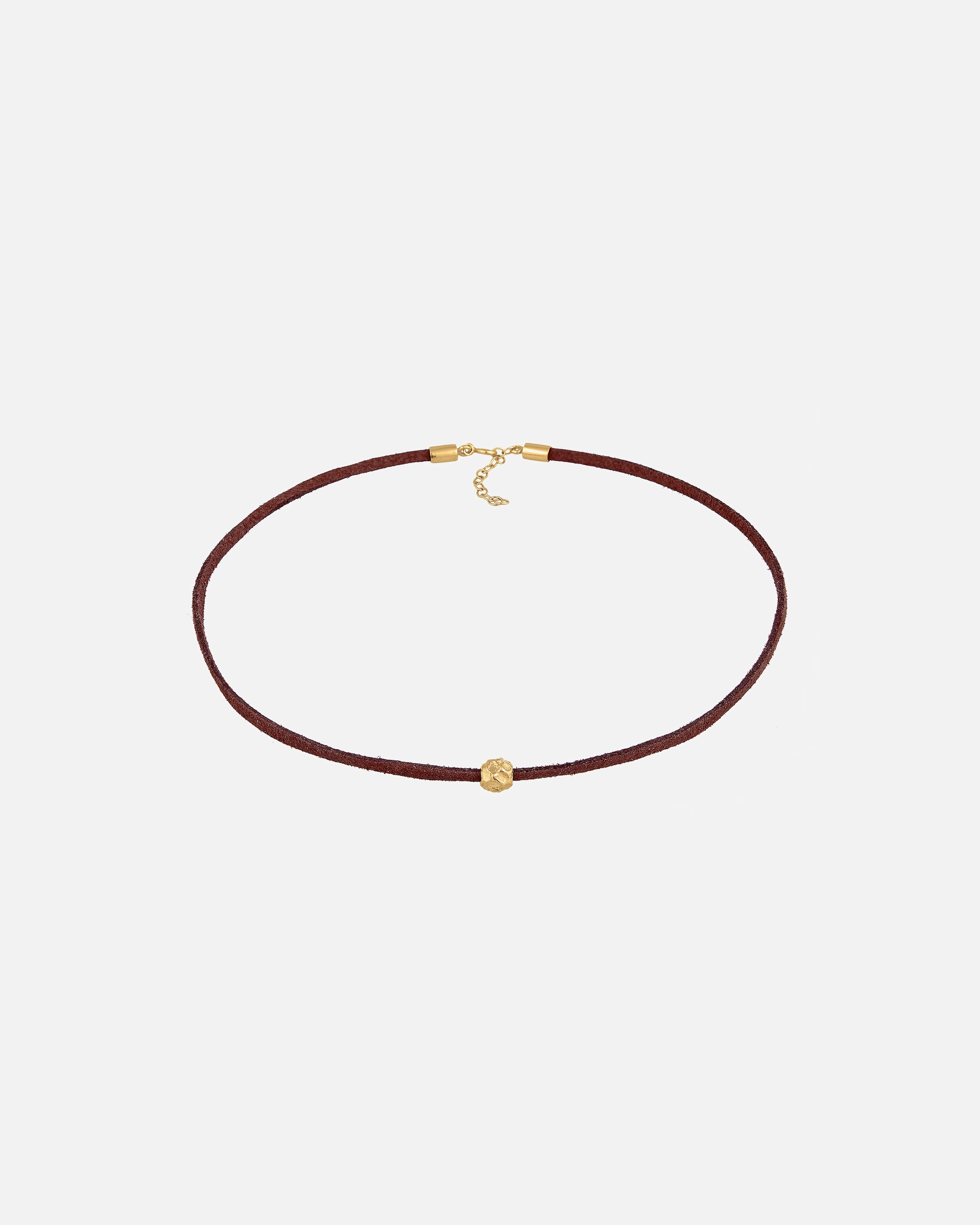 Halskette für Weiblich Elli Choker Velour Leder Bead Trend 925 Silber 1 Stück