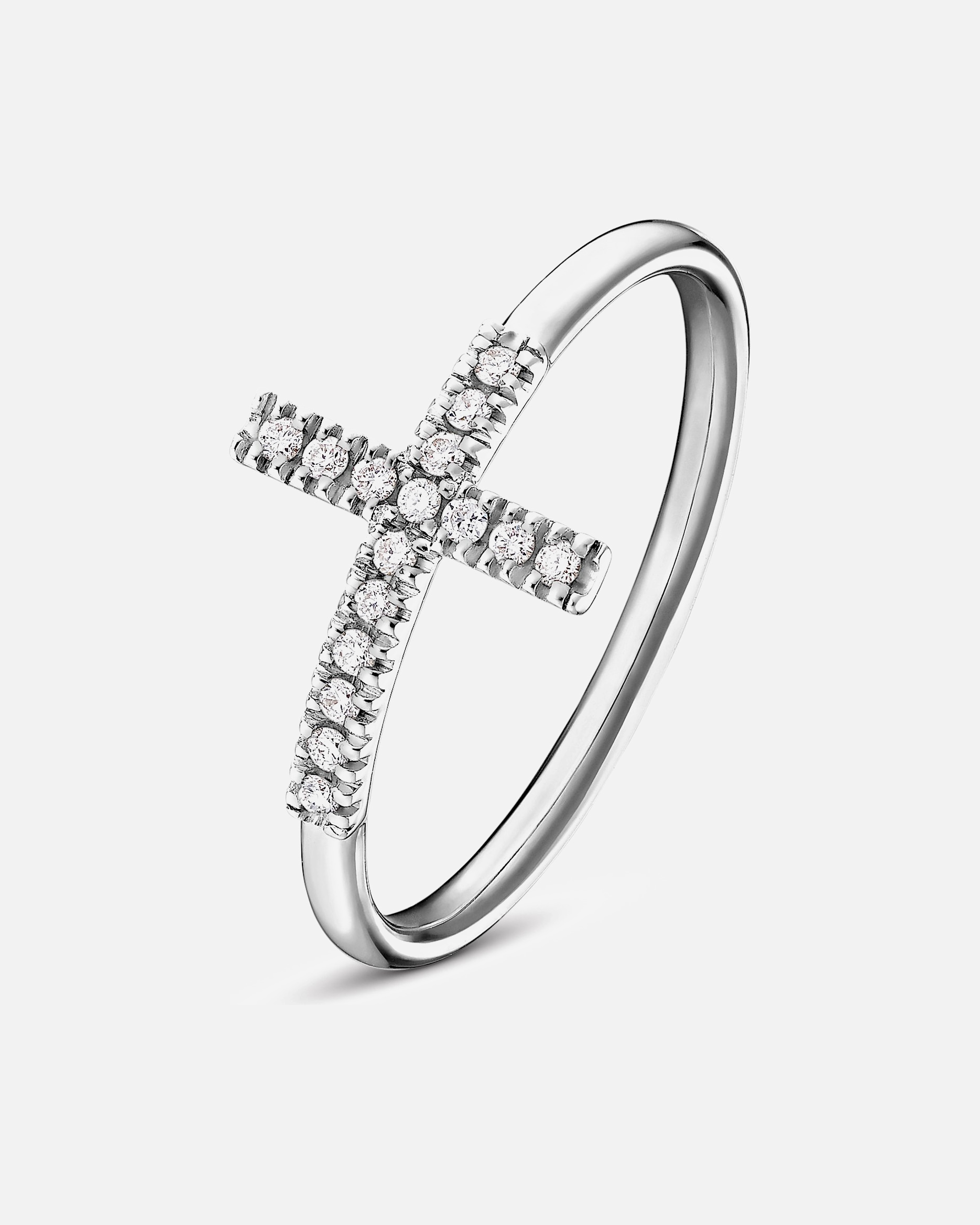 Ring für Weiblich GUIA Damenring 585er Weißgold 54