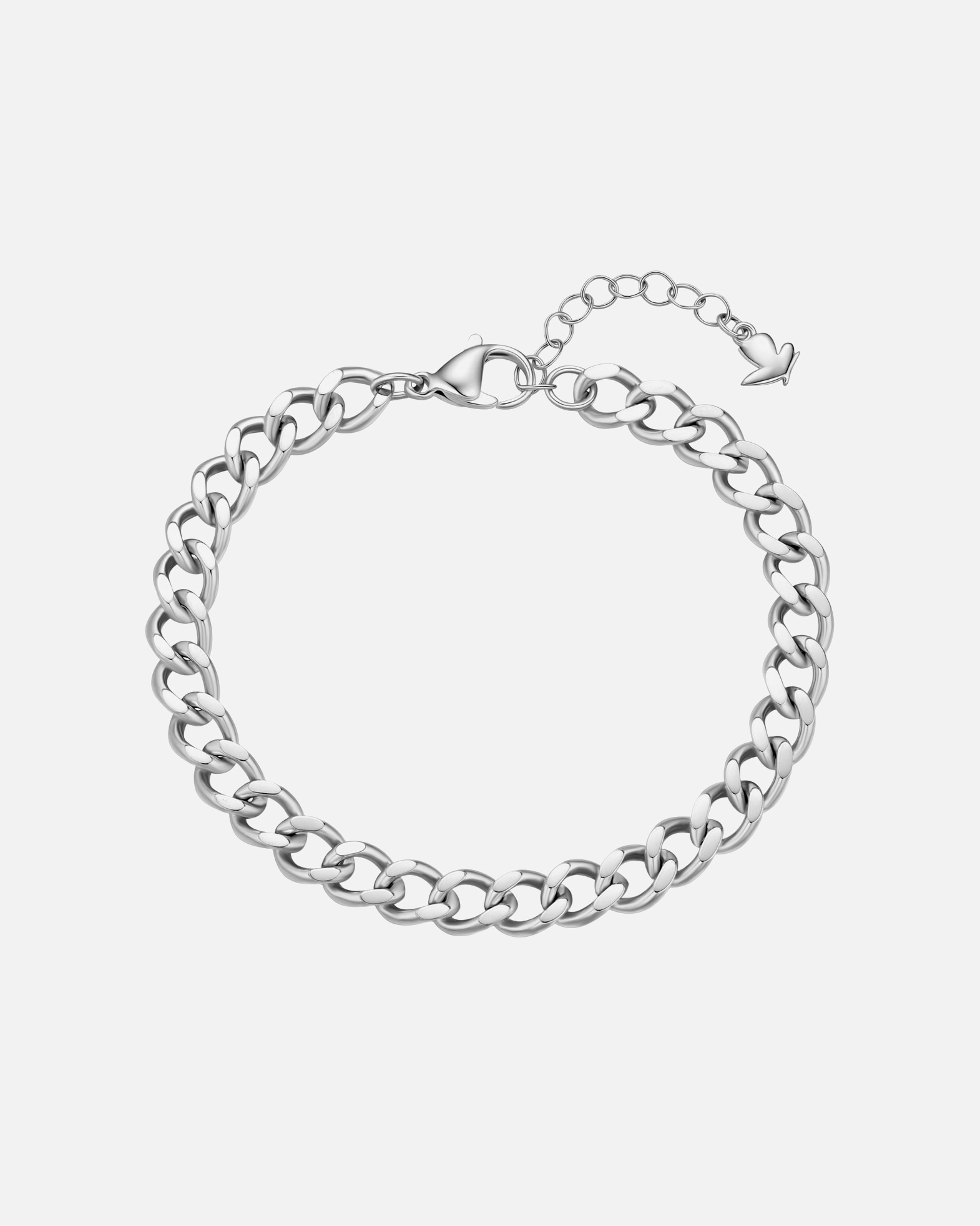 Armband für Weiblich Armband aus Edelstahl in Silber 17,0 cm Basislänge + 3,0 cm Verlängerung