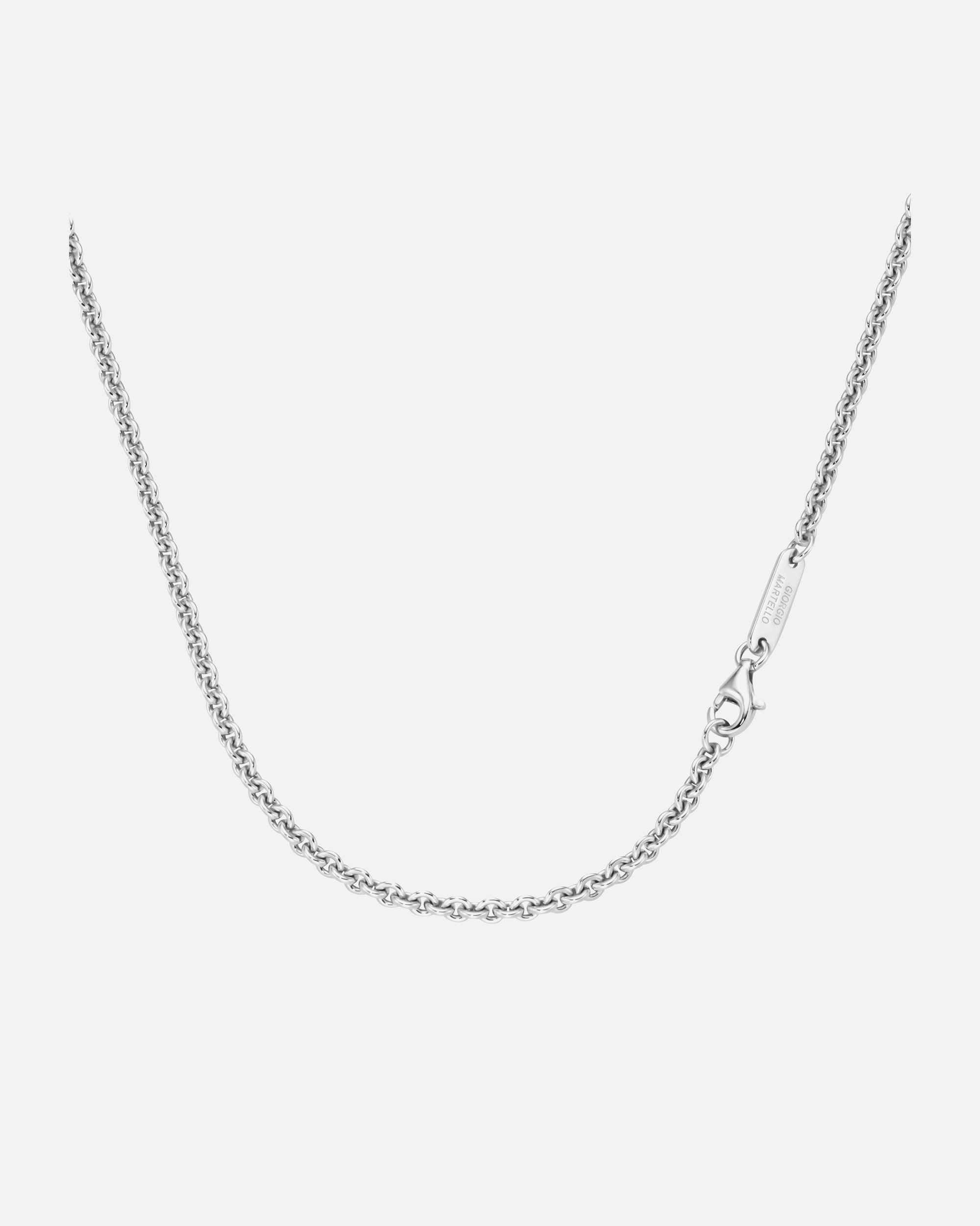 Halskette für Weiblich Giorgio Martello Milano Kette Ankerkette, massiv, Silber 925 60 cm