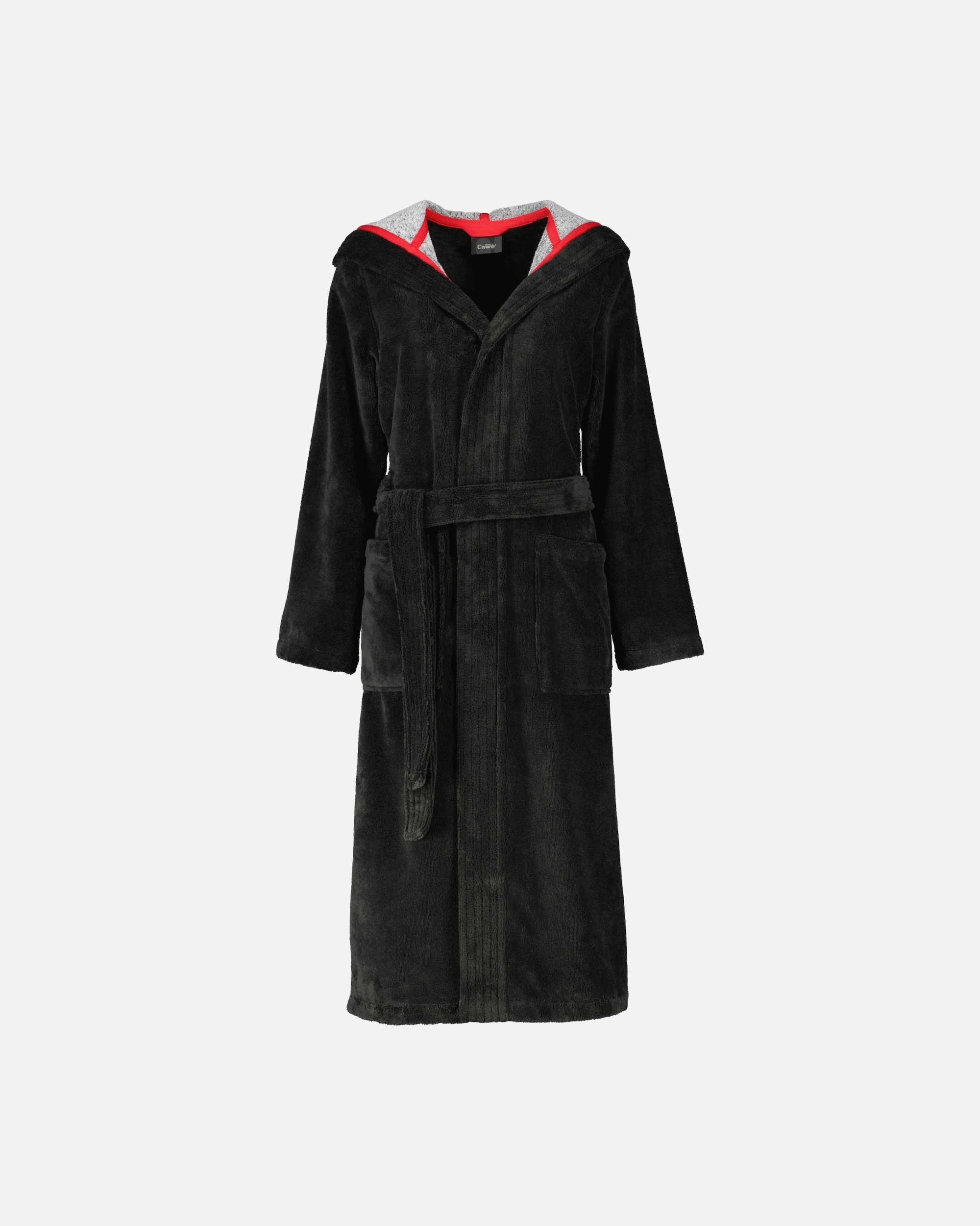 Bademantel für Weiblich Cawö Cawö Bademäntel Damen Kapuze Doubleface 830 lava - 97 1 Stück