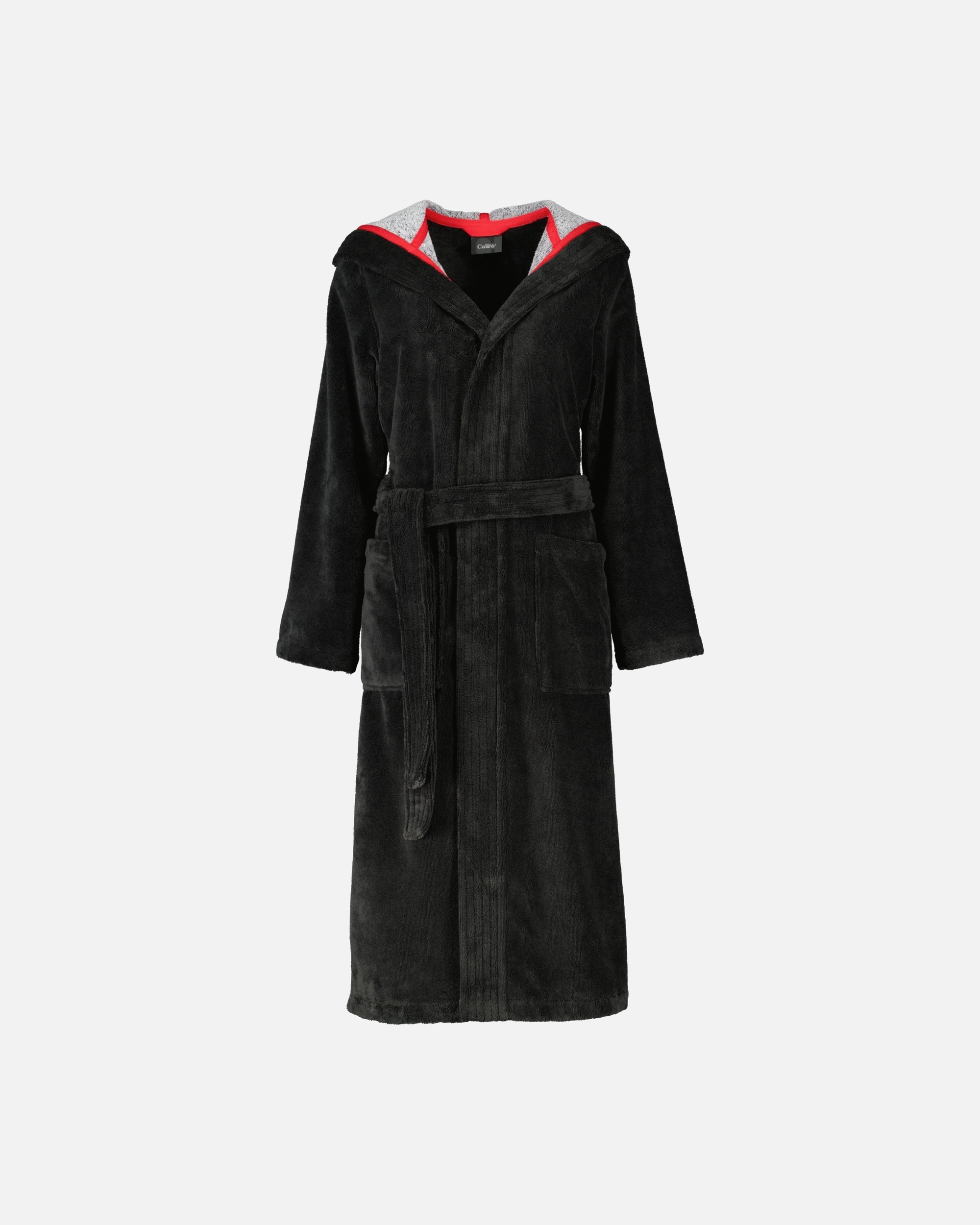 Bademantel für Weiblich Cawö Cawö Bademäntel Damen Kapuze Doubleface 830 lava - 97 1 Stück