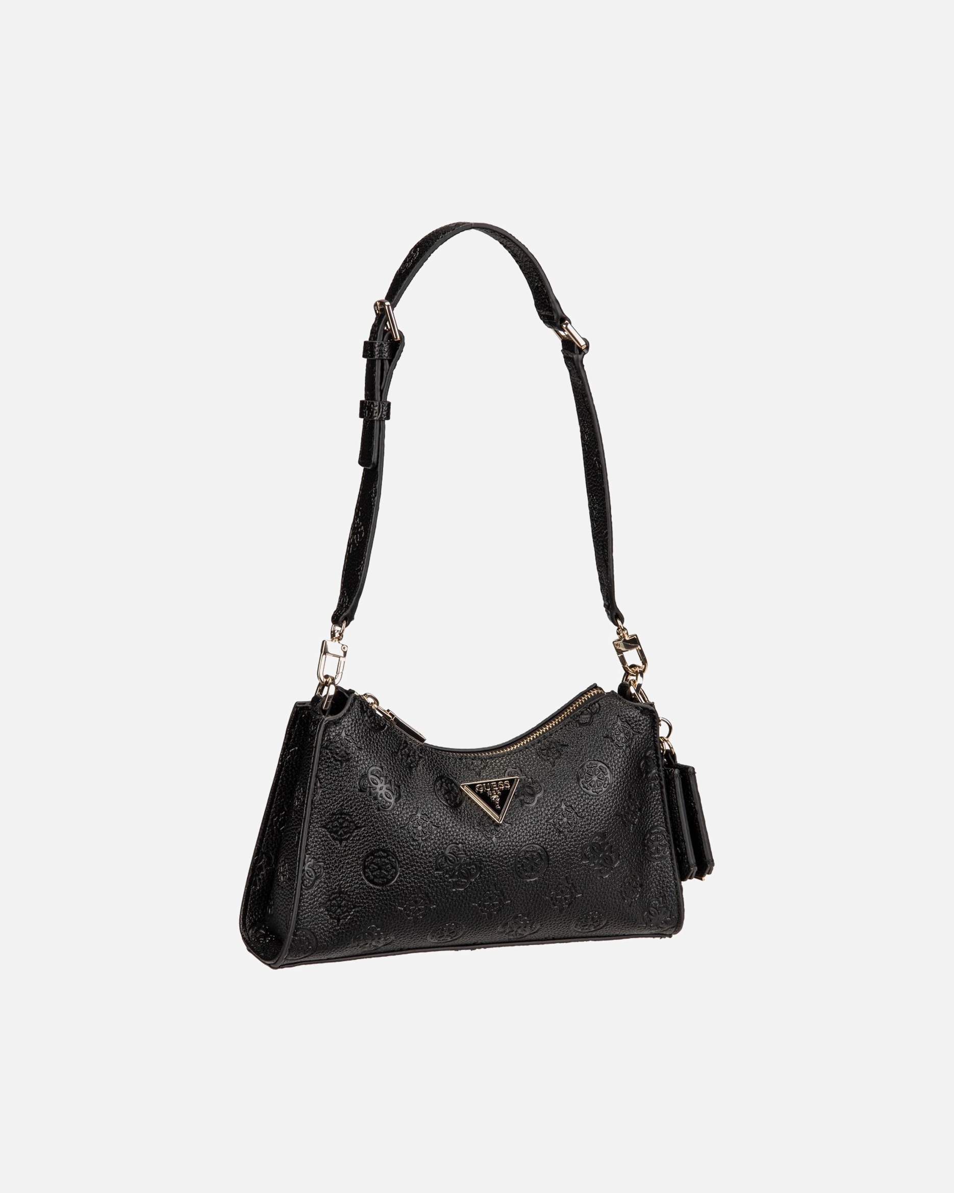 Handtasche für Weiblich GUESS Handtasche Cresidia II Top Zip Shldr black logo