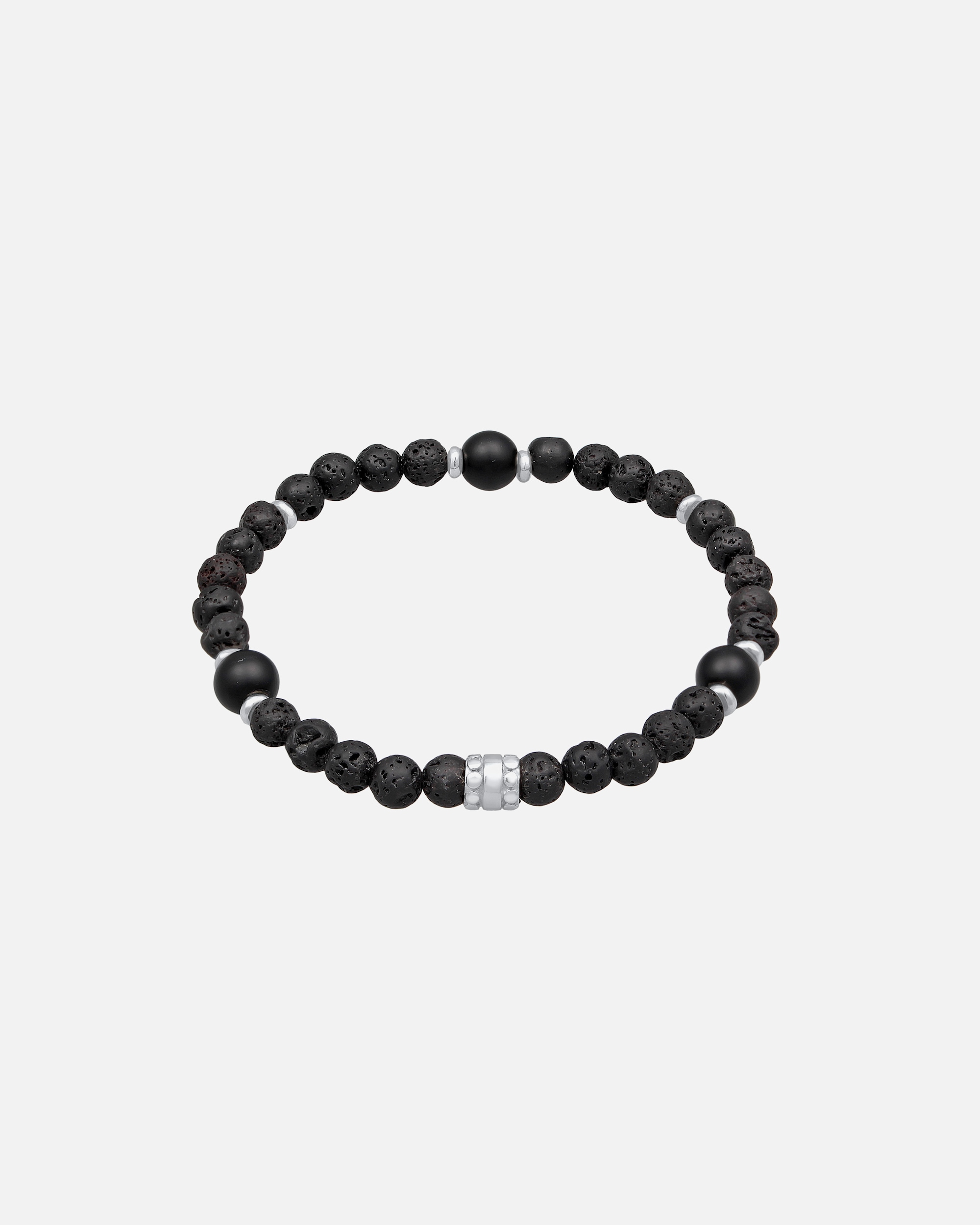 Armband für Männlich KUZZOI Herren Onyx Schwarz Vintage 925 Silber Oxidiert 1 Stück