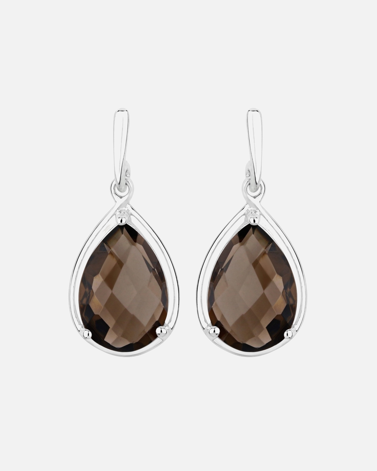 Ohrringe für Weiblich Rafaela Donata Ohrringe Sterling Silber Amethyst in Silber 1 Stück