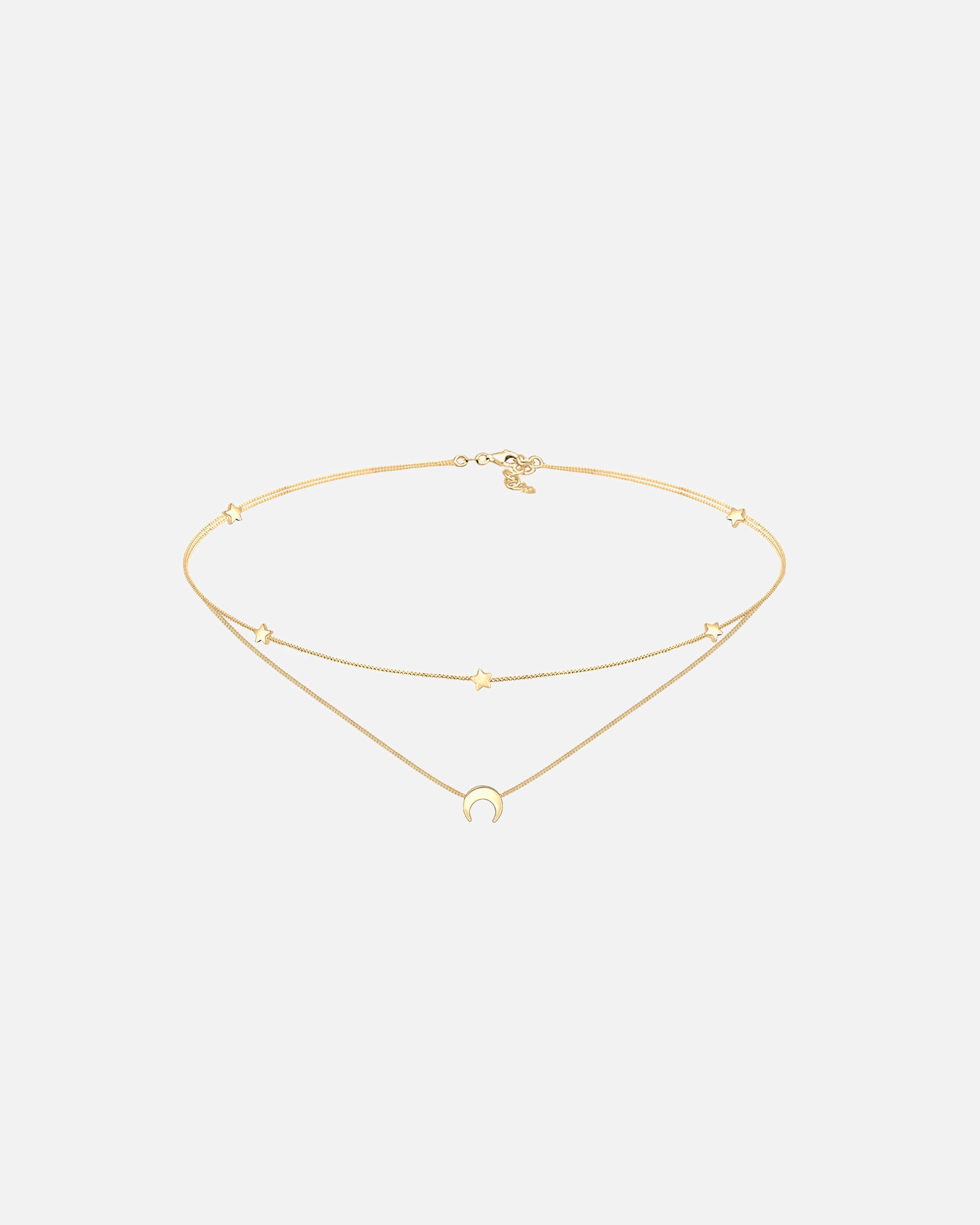 Halskette für Weiblich Elli Layer Choker Astro Halbmond Sterne 925 Silber 1 Stück
