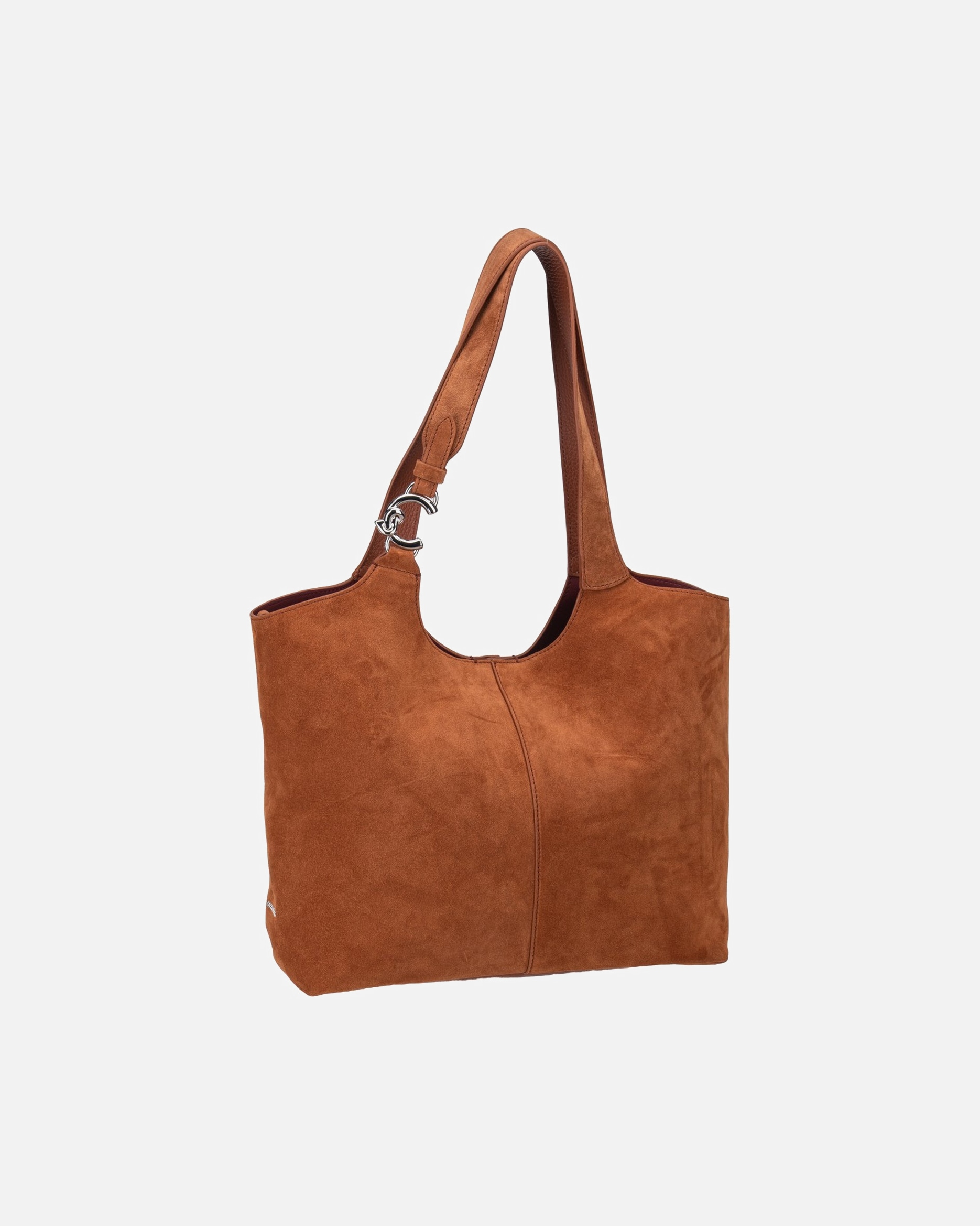 Shopper für Weiblich Coccinelle Einkaufstasche C-Easy Suede cognac