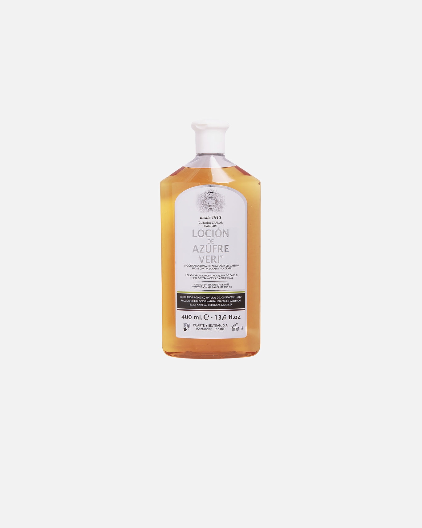 Haarkur für Unisex Azufre Veri AZUFRE VERI locion anti-haarausfall 400 ml