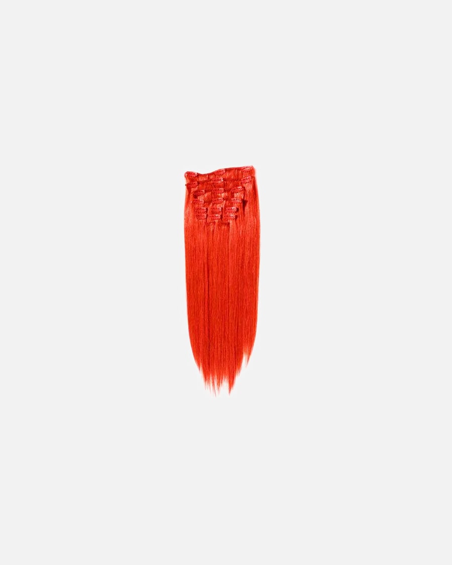 Extensions für Unisex Fashiongirl Fashiongirl Clip-in Extensions #60 Platinblond - 65 cm Feuerrot - 40 cm