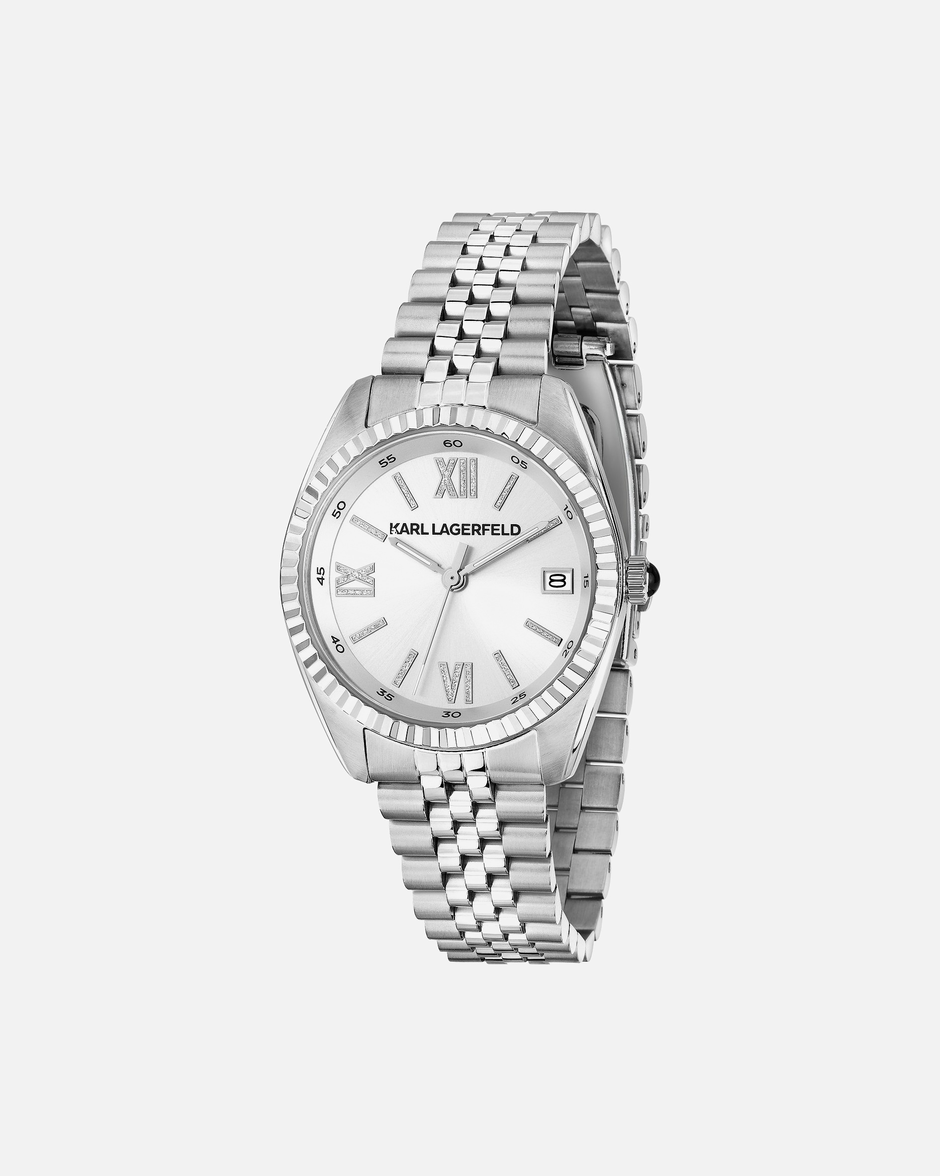 Uhr für Weiblich Karl Lagerfeld Damenuhr Edelstahl silber