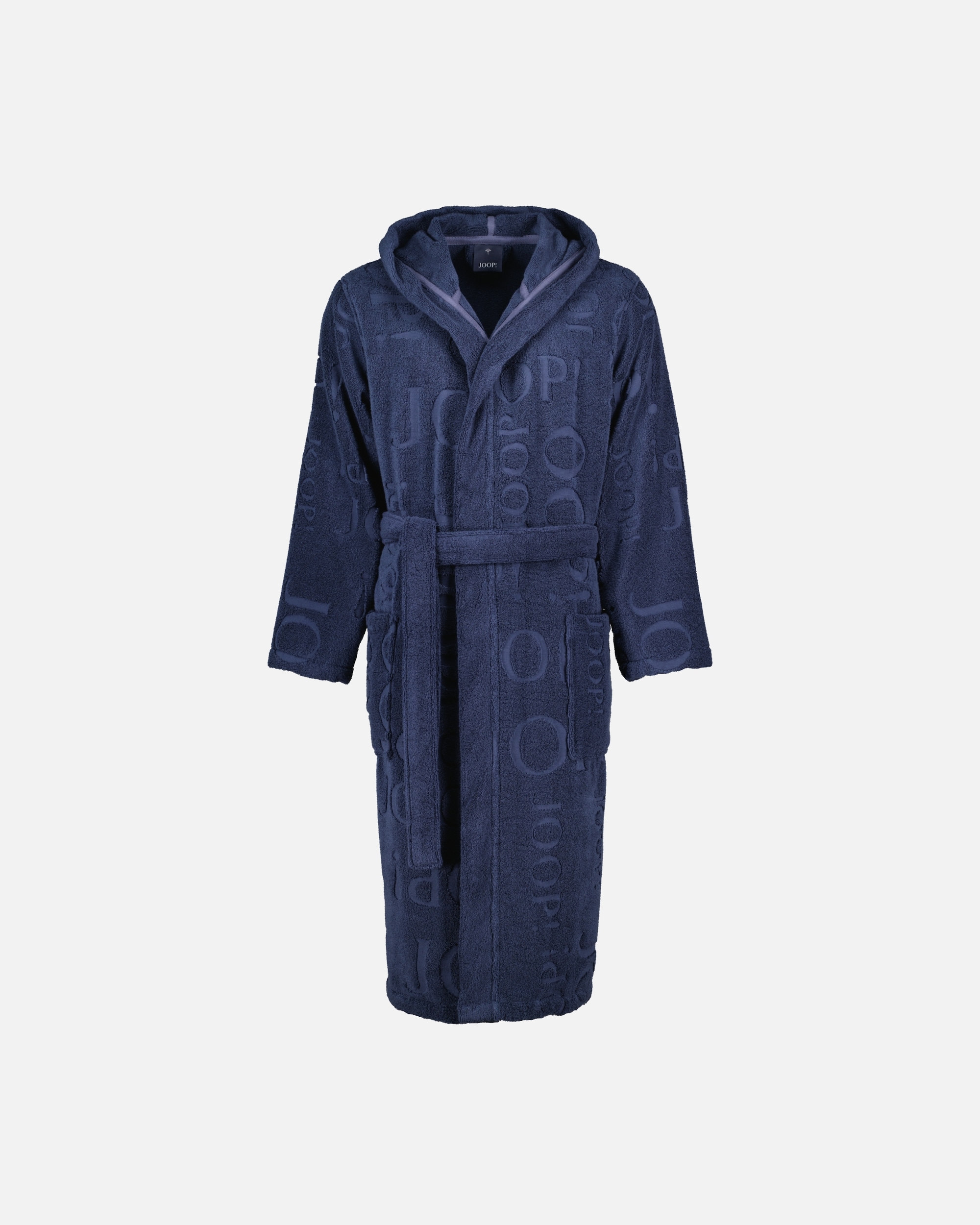 Bademantel für Unisex JOOP! JOOP! Bademäntel Herren Kapuze Kapuze 1665 blau - 175 1 Stück