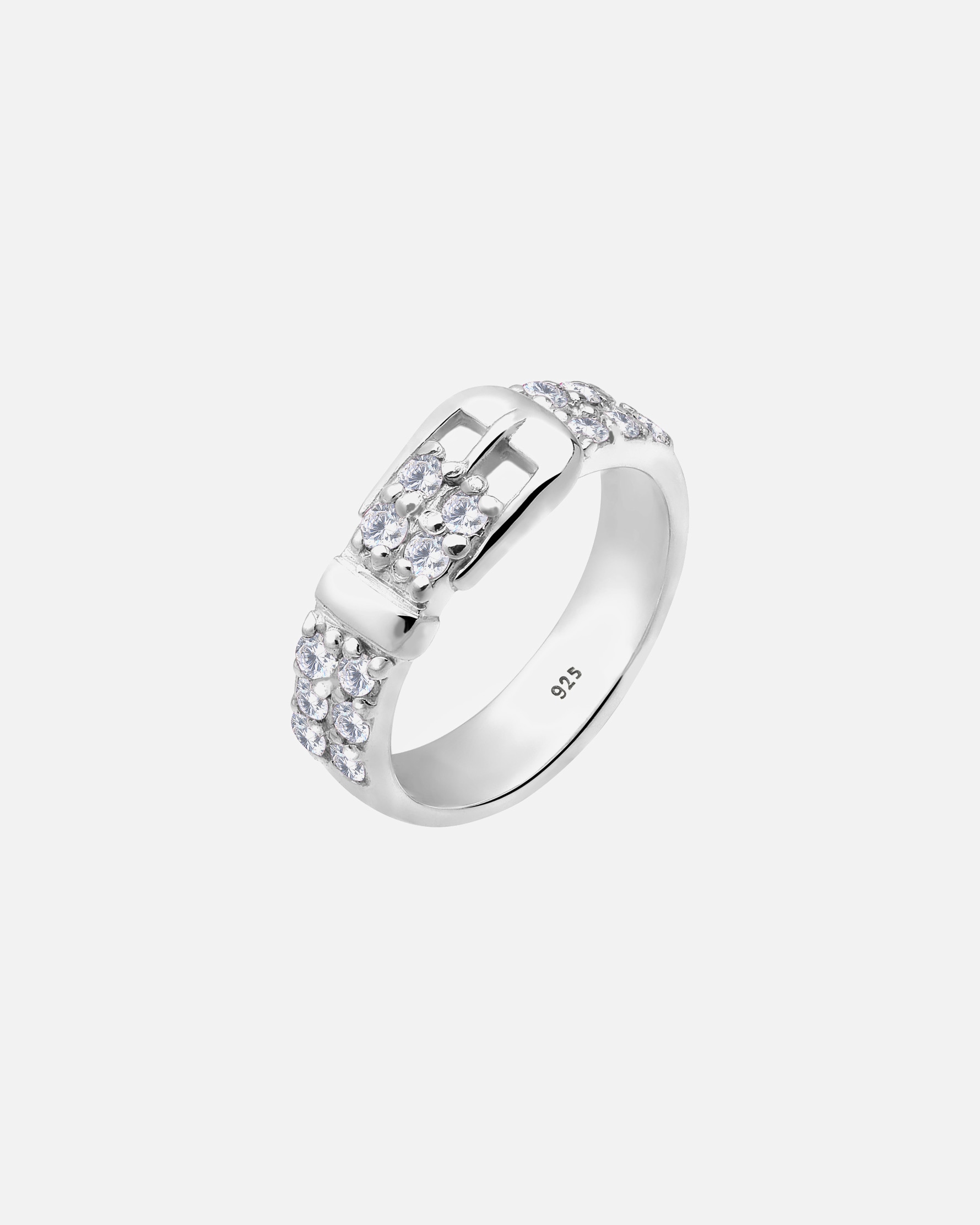 Ring für Weiblich Elli Gürtel Basic Zirkonia 925 Silber 52